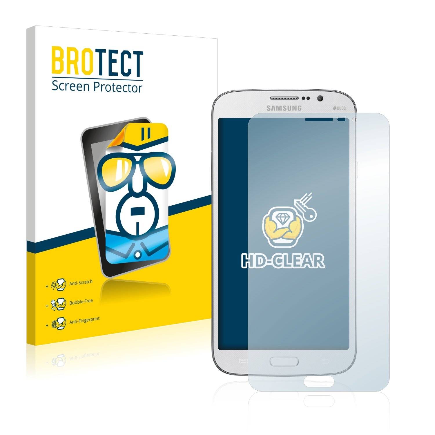 2x BROTECT HD-Clear Displayschutzfolie für Samsung