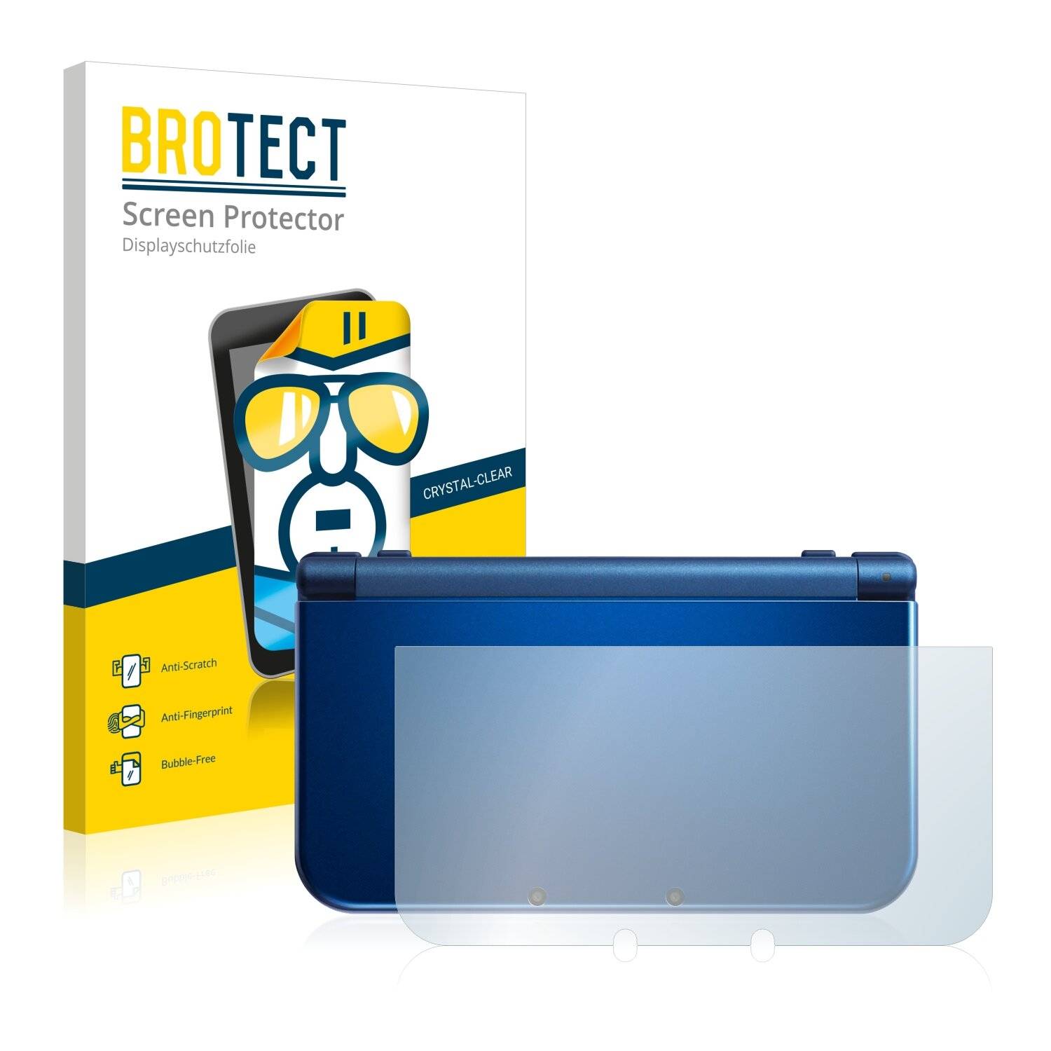 2x BROTECT HD-Clear Displayschutzfolie für Nintendo New 3DS XL