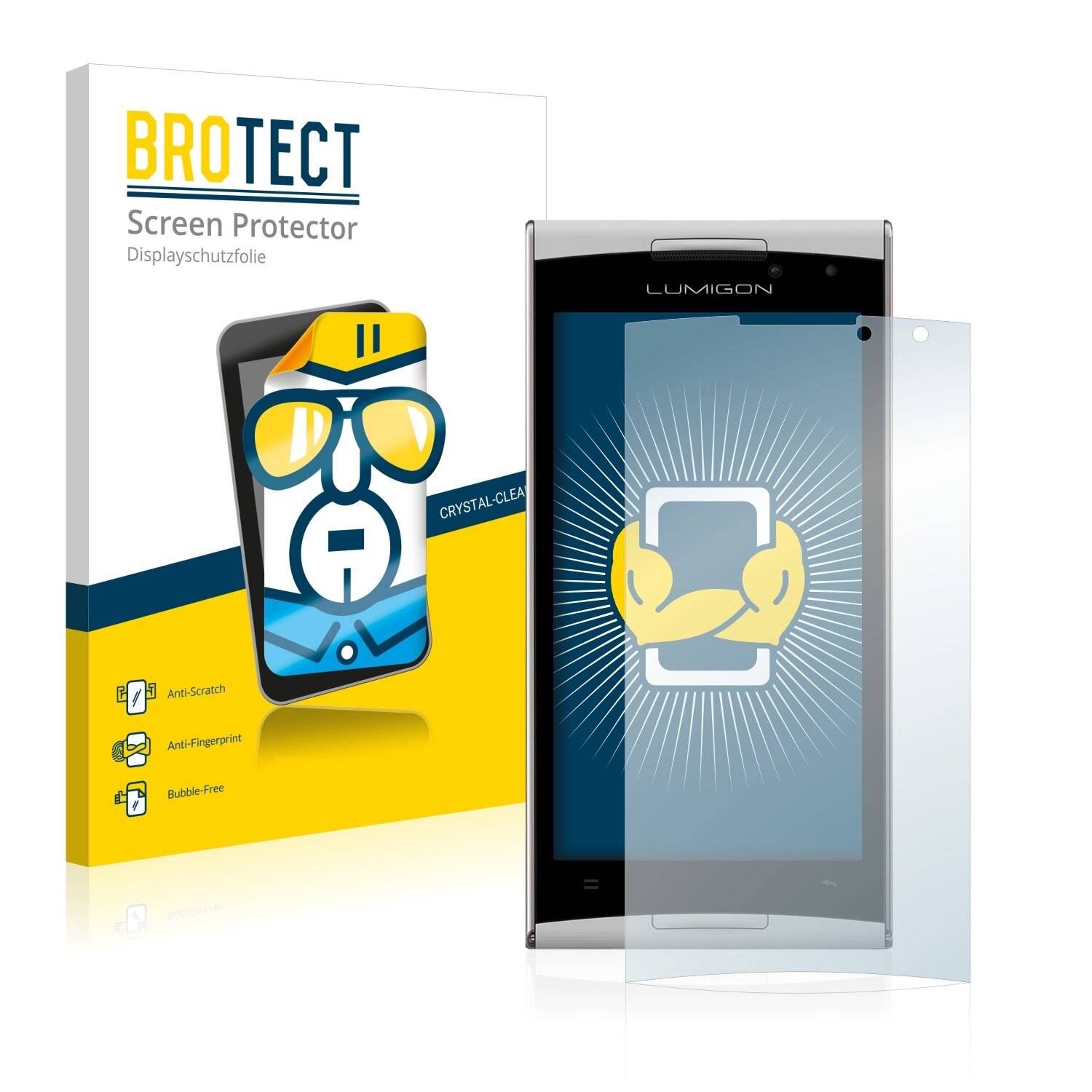 2x BROTECT HD-Clear Displayschutzfolie für Lumigon T2 HD