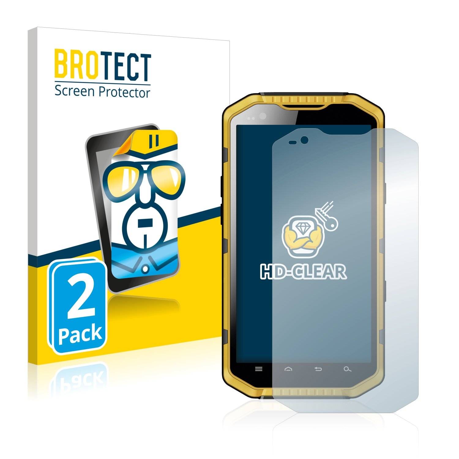 2x BROTECT HD-Clear Displayschutzfolie für RugGear