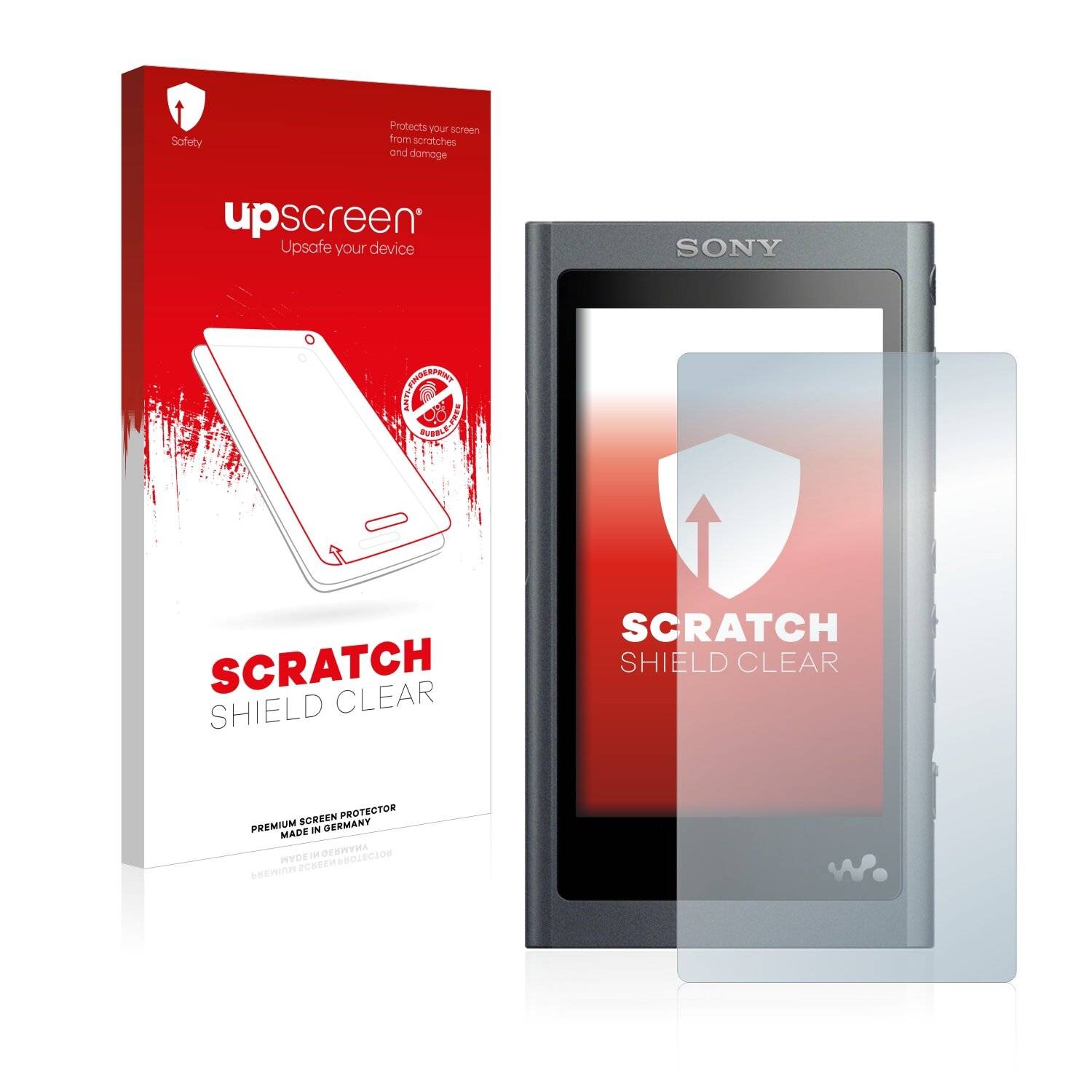 upscreen Scratch Shield Clear Premium Displayschutzfolie für Sony Walkman