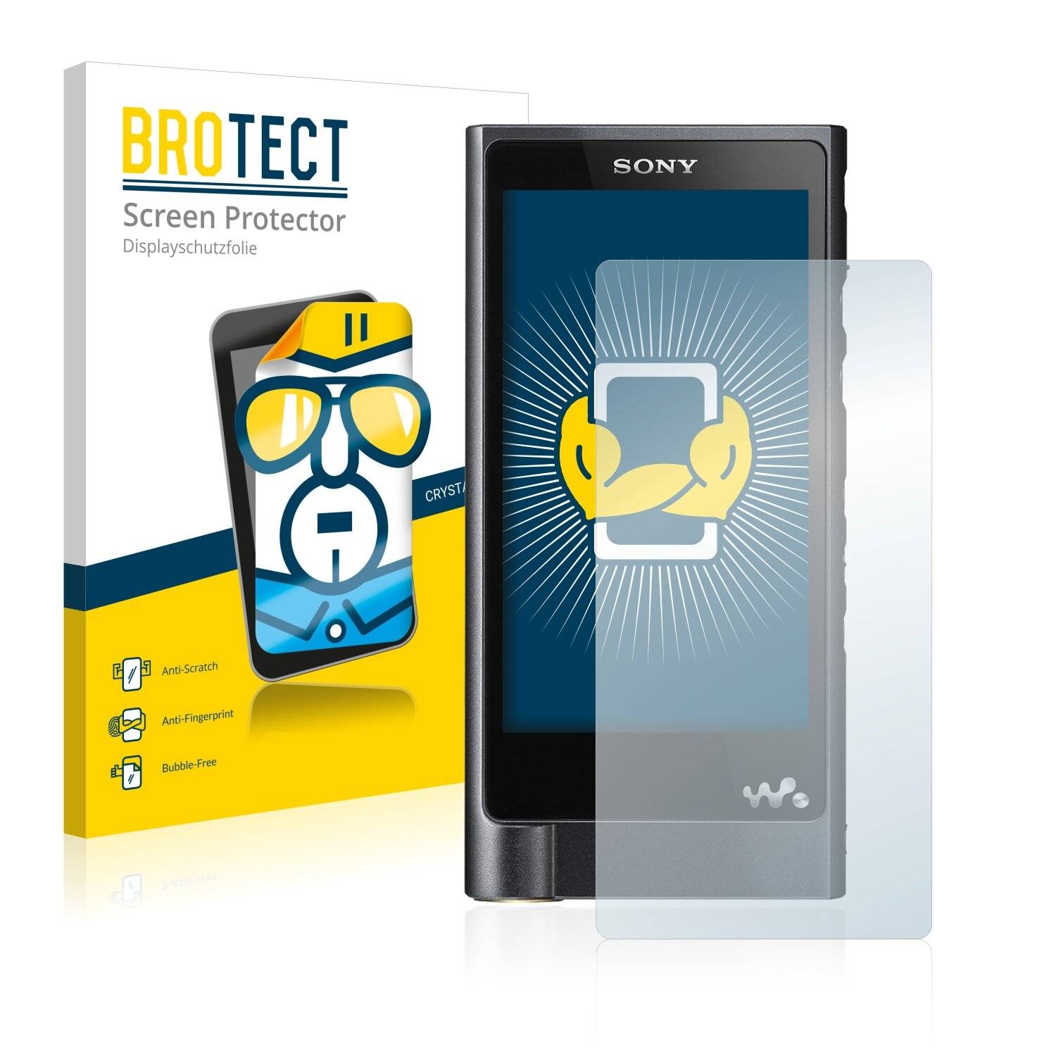 2x BROTECT HD-Clear Displayschutzfolie für Sony Walkman