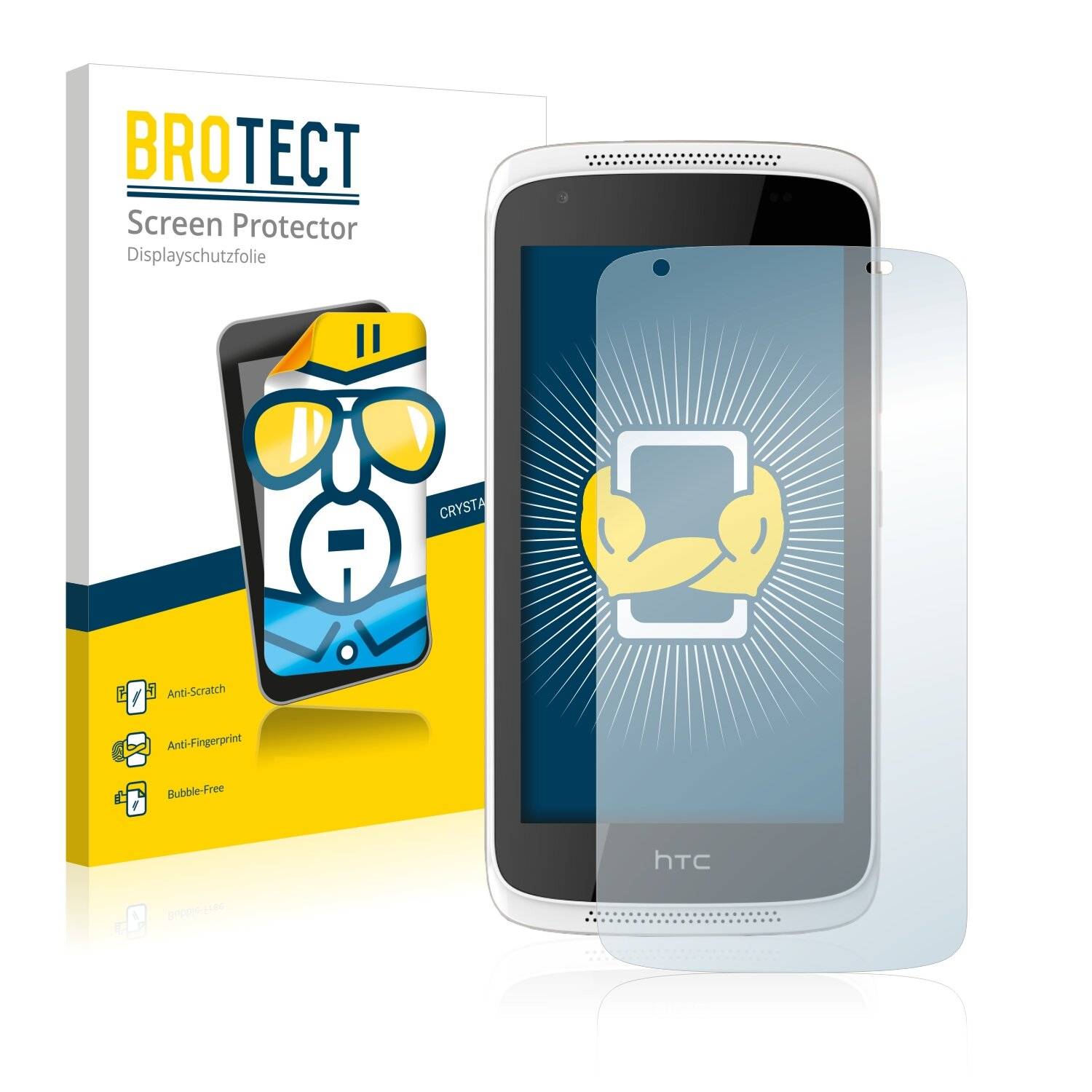 2x BROTECT HD-Clear Displayschutzfolie für HTC Desire