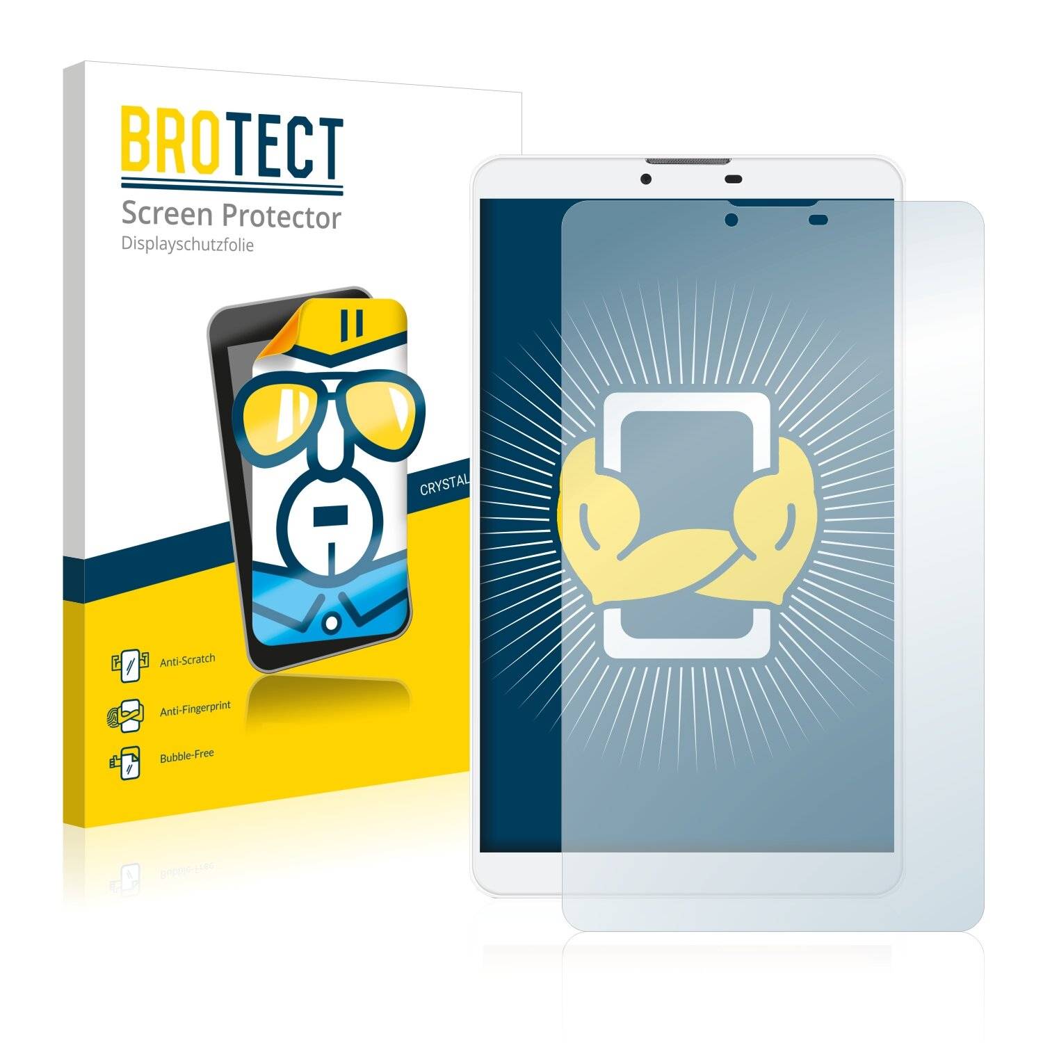 2x BROTECT HD-Clear Displayschutzfolie für Teclast P80 3G (nur Kamera