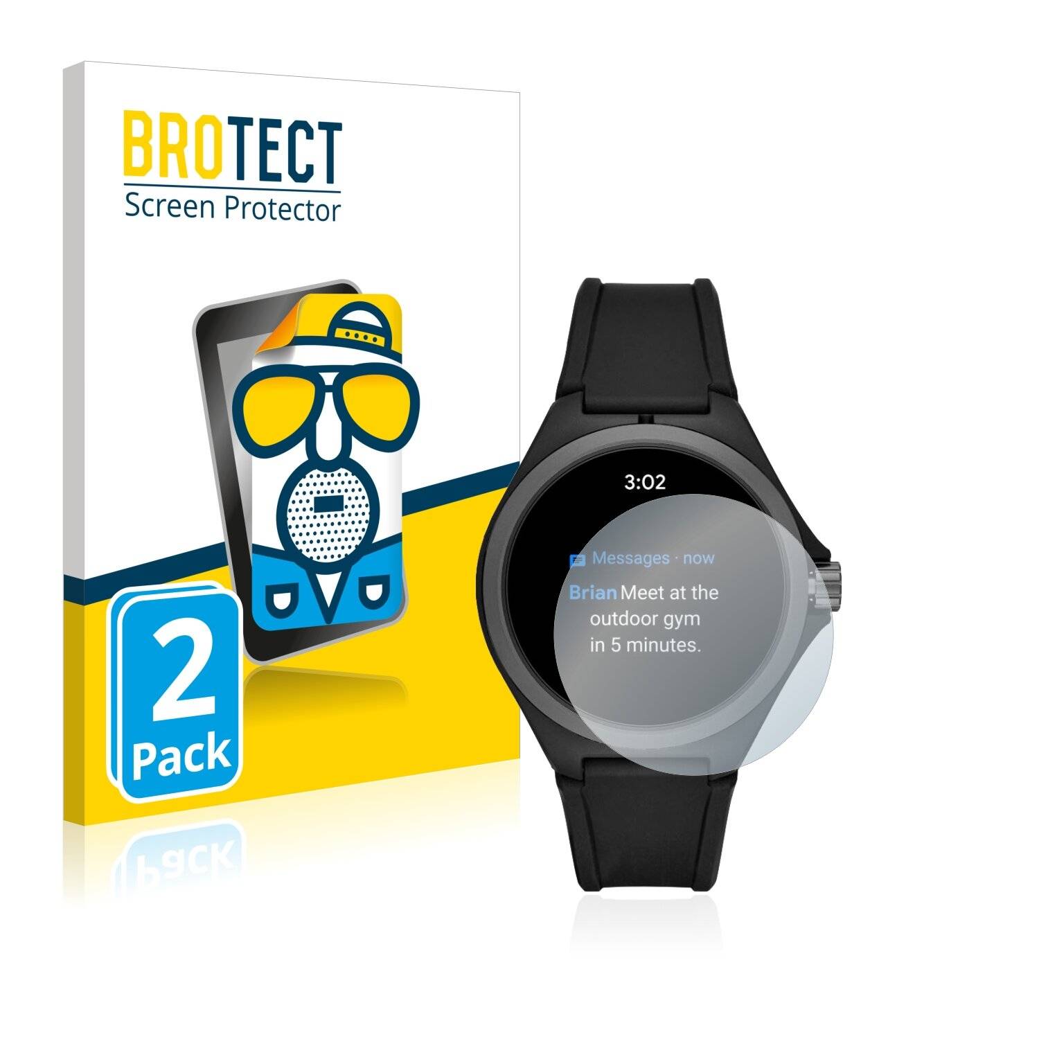 2x BROTECT Matte Displayschutzfolie für Puma Gen 4 Heart Rate Smartwatch - Entspiegelt,