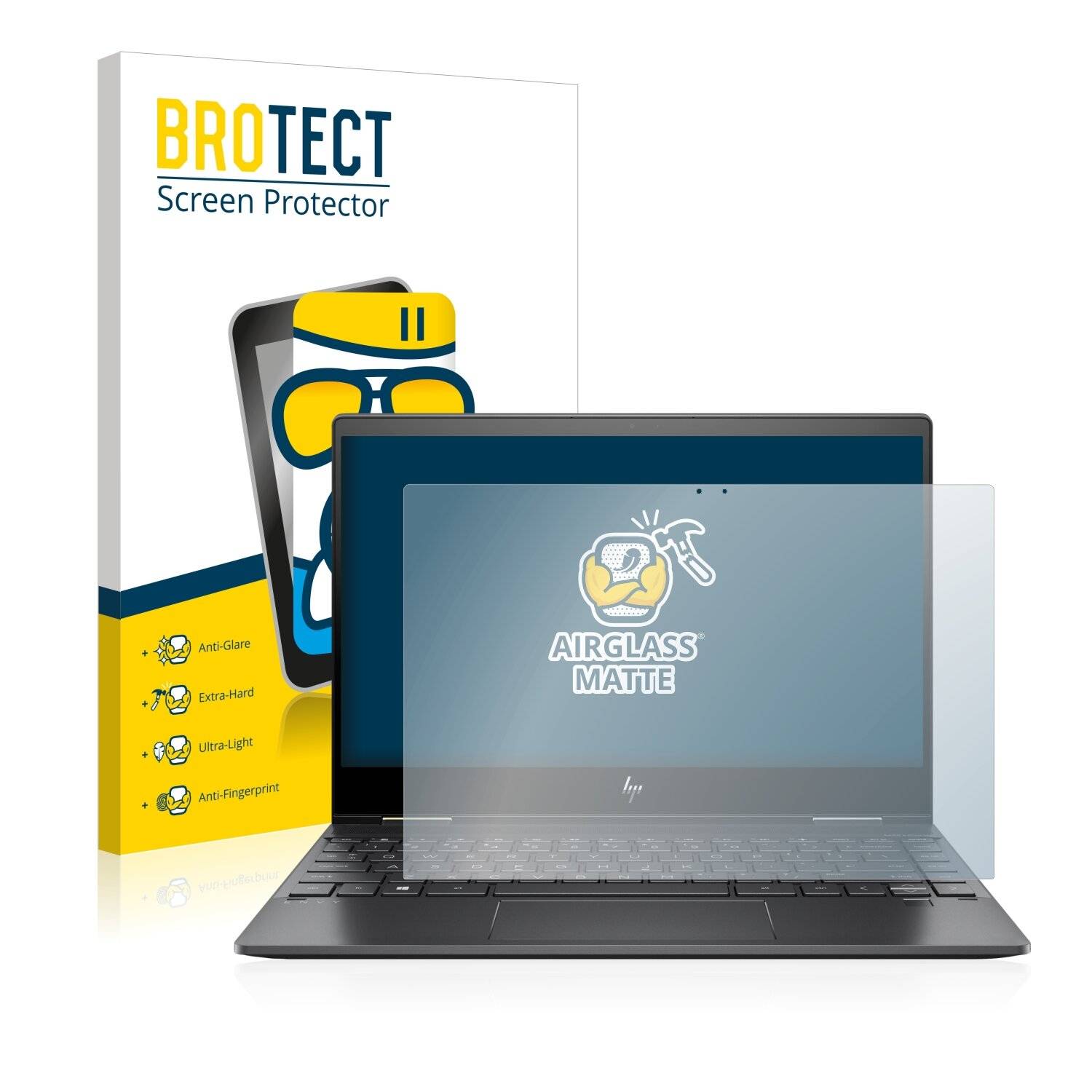 BROTECT AirGlass Matte Schutzglas Folie für HP Envy X360