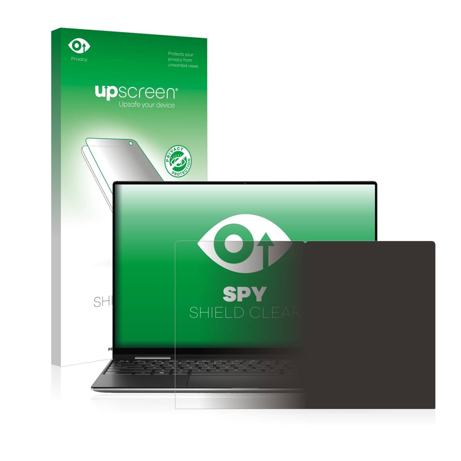 upscreen Spy Shield Clear Premium Blickschutzfolie für Dell XPS 13 7390