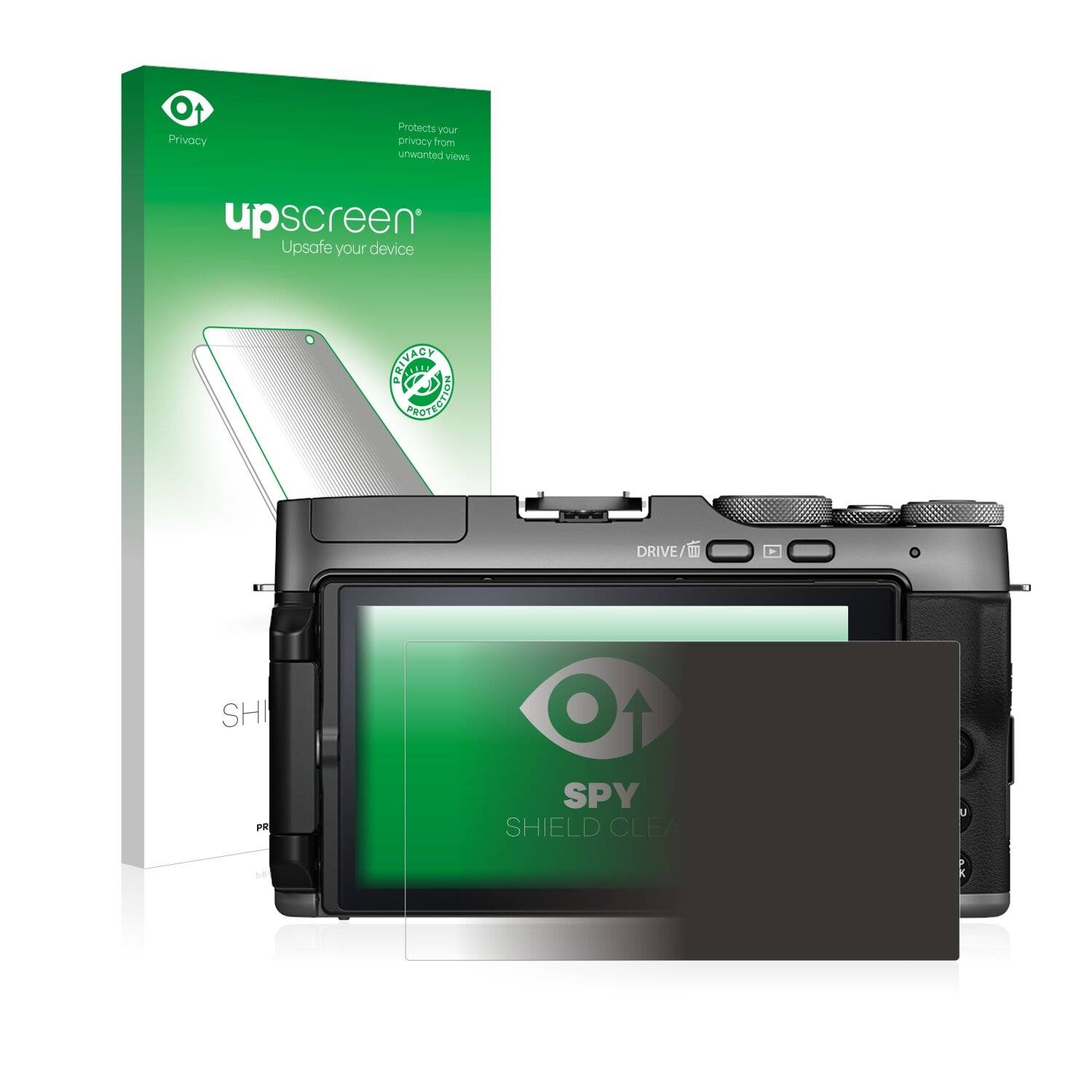 upscreen Spy Shield Clear Premium Blickschutzfolie für Fujifilm