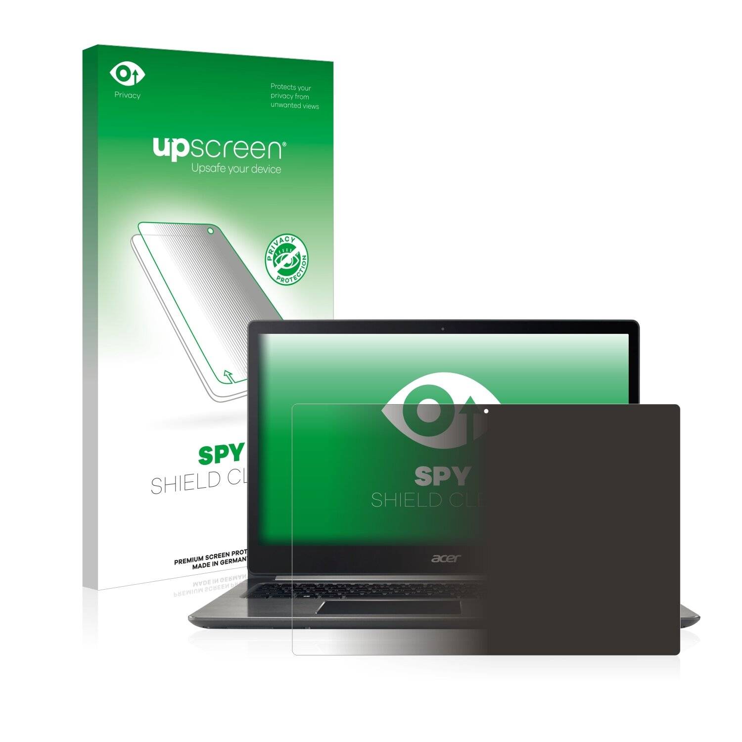 upscreen Spy Shield Clear Premium Blickschutzfolie für Acer Swift 3
