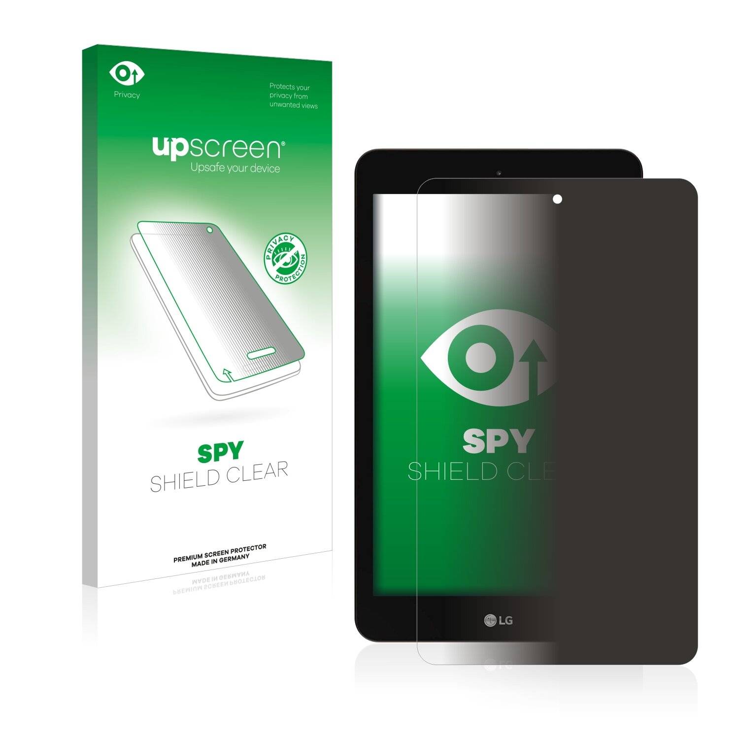 upscreen Spy Shield Clear Premium Blickschutzfolie für LG G Pad