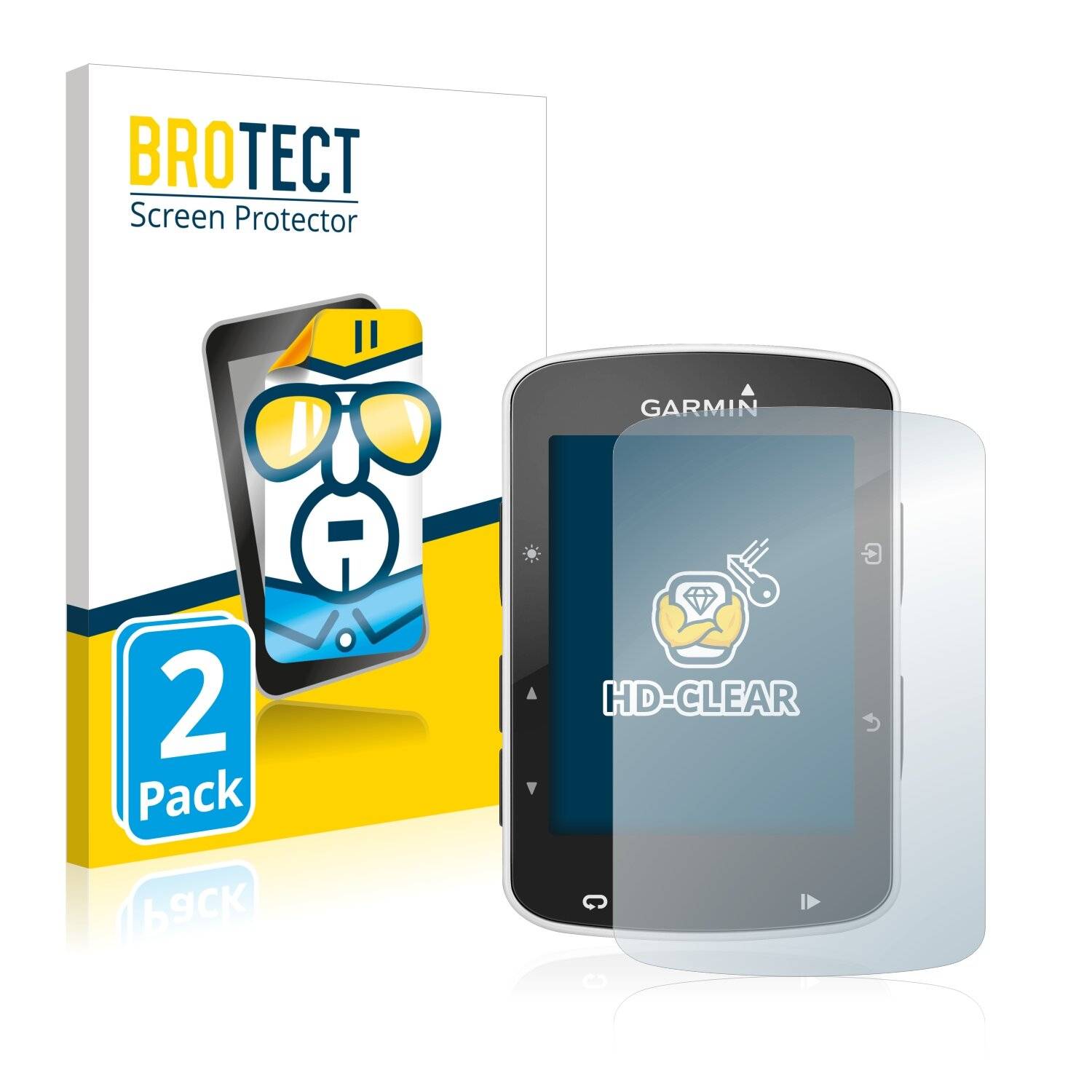 2x BROTECT HD-Clear Displayschutzfolie für Garmin Edge