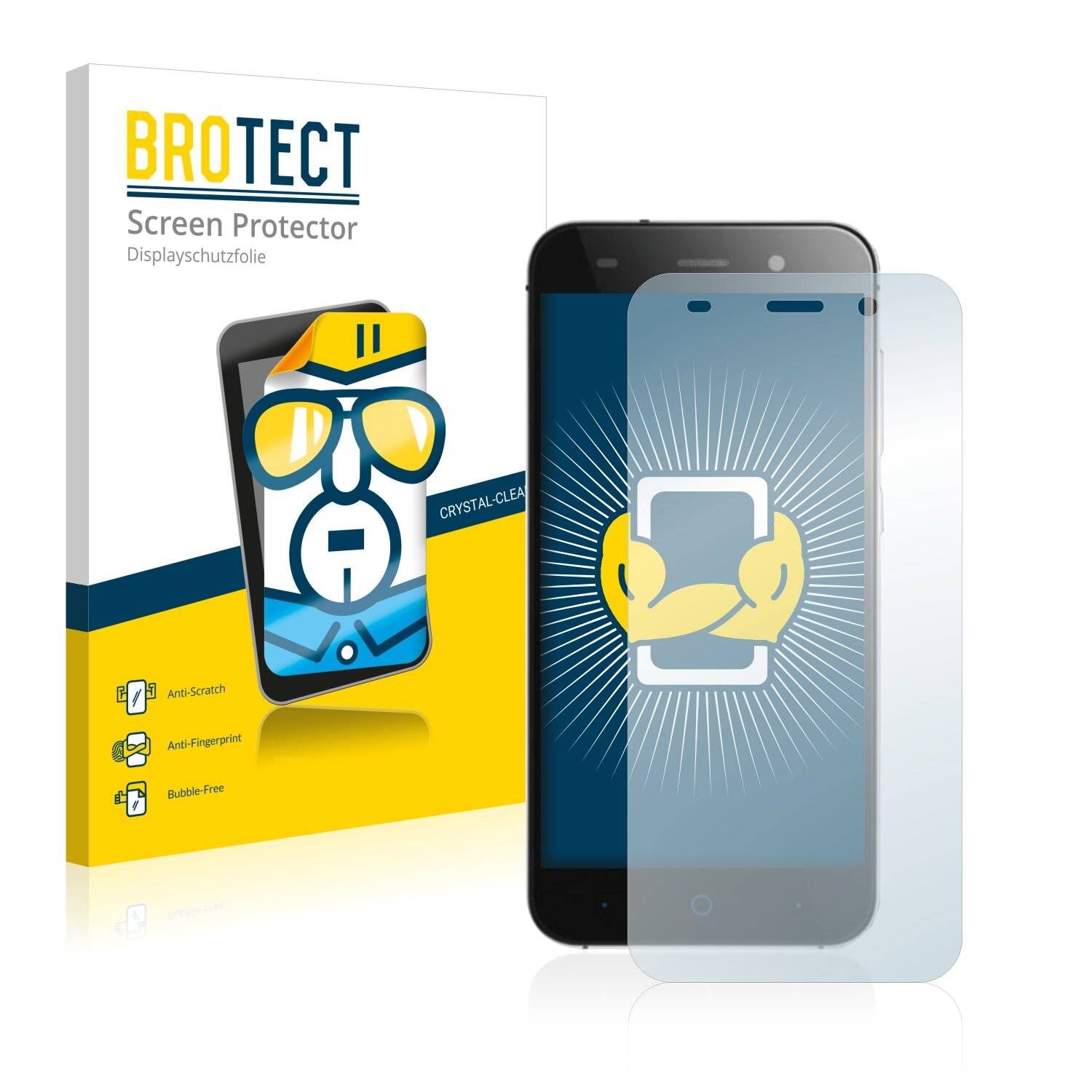 2x BROTECT HD-Clear Displayschutzfolie für ZTE Blade