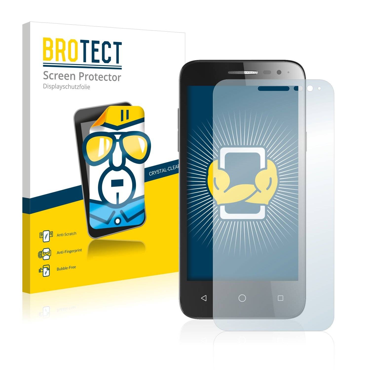 2x BROTECT HD-Clear Displayschutzfolie für Alcatel One Touch