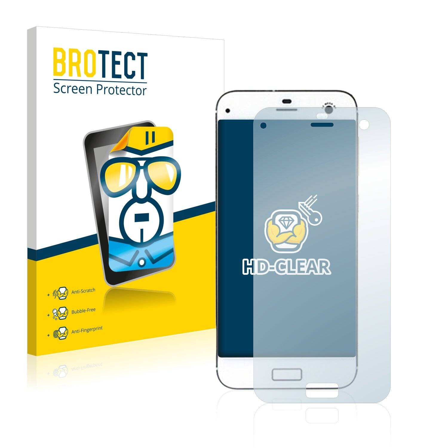 2x BROTECT HD-Clear Displayschutzfolie für ZTE Blade