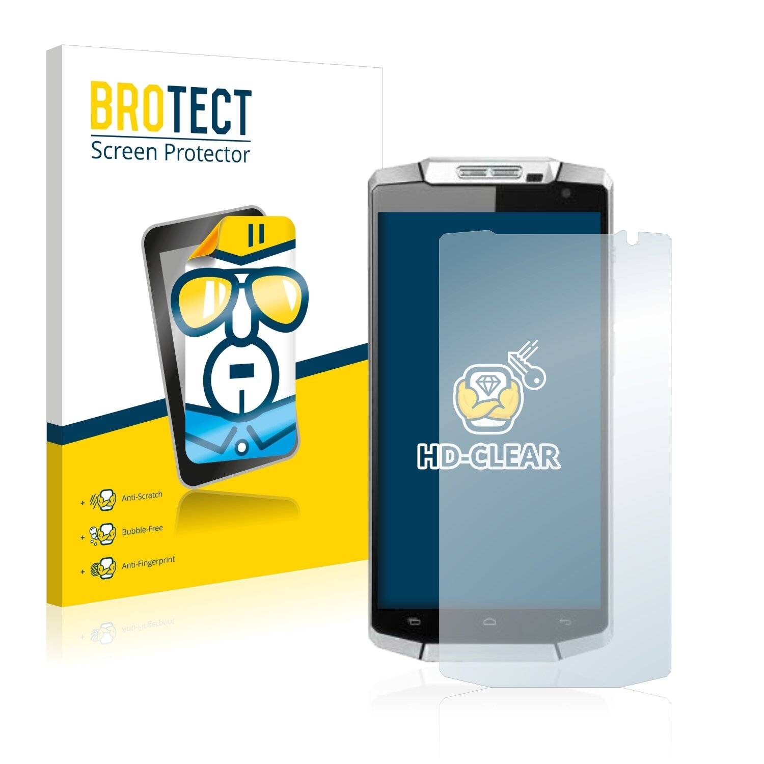 2x BROTECT HD-Clear Displayschutzfolie für Oukitel