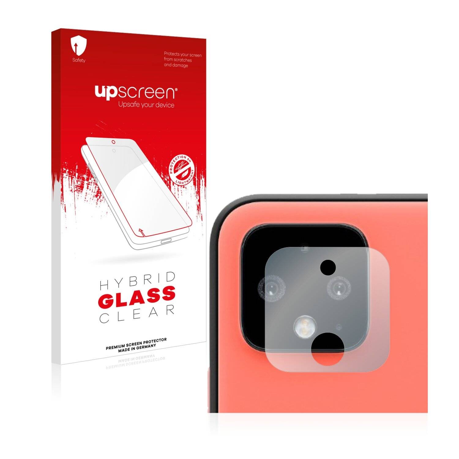 upscreen Hybrid Glass Clear Premium Schutzglas Folie für Google Pixel 4 XL (NUR