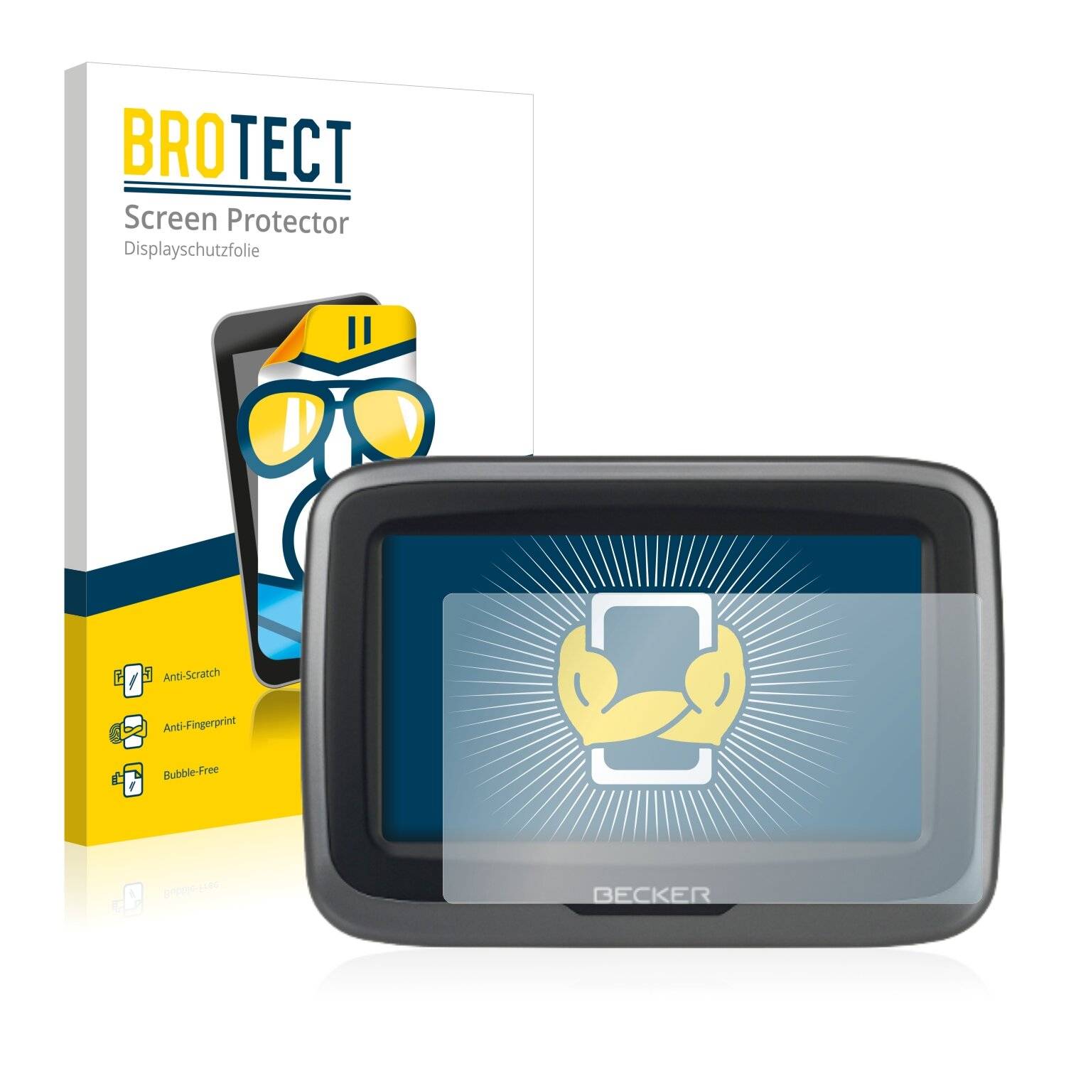 2x BROTECT HD-Clear Displayschutzfolie für Becker