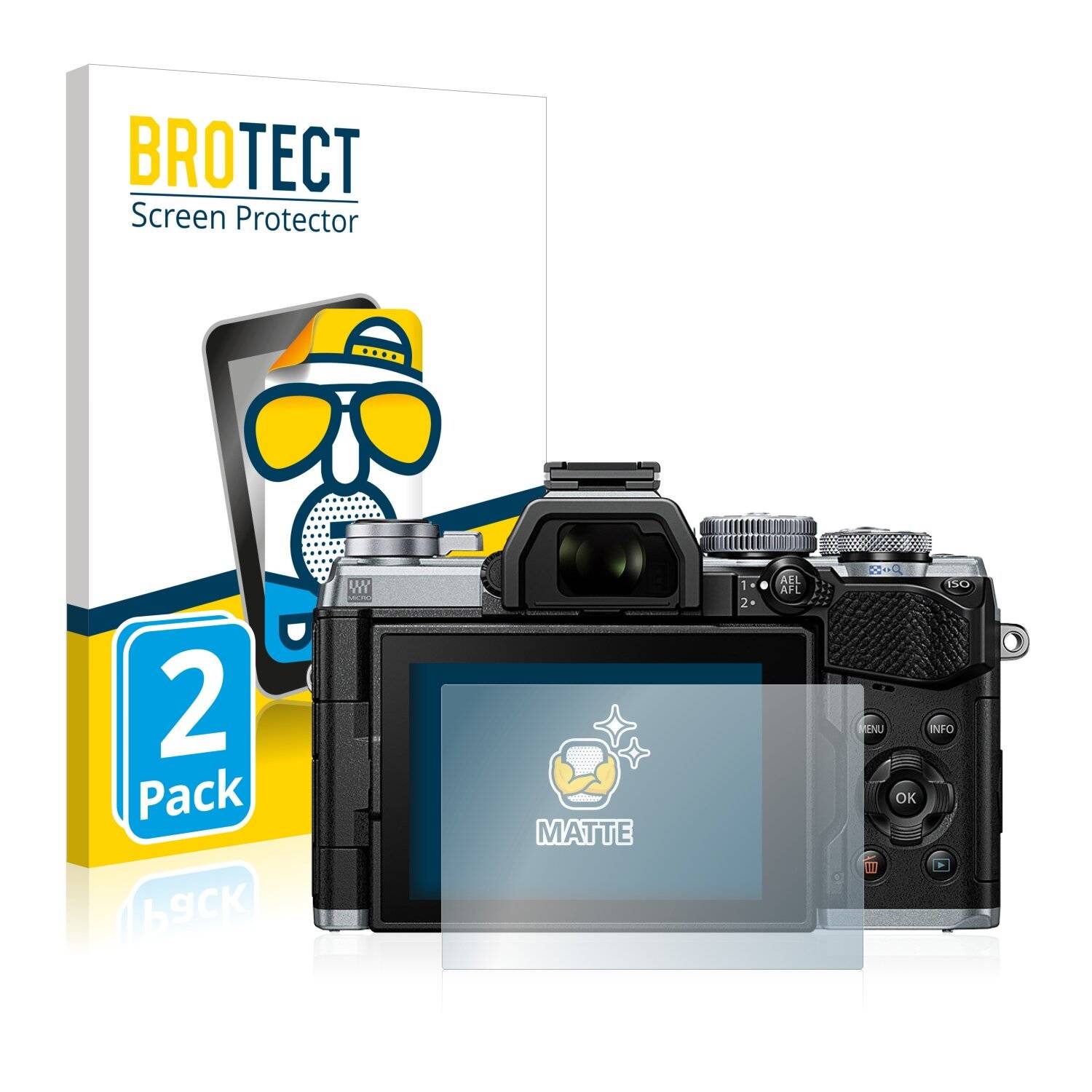 2x BROTECT Matte Displayschutzfolie für Olympus OM-D E-M5 Mark III - Entspiegelt,