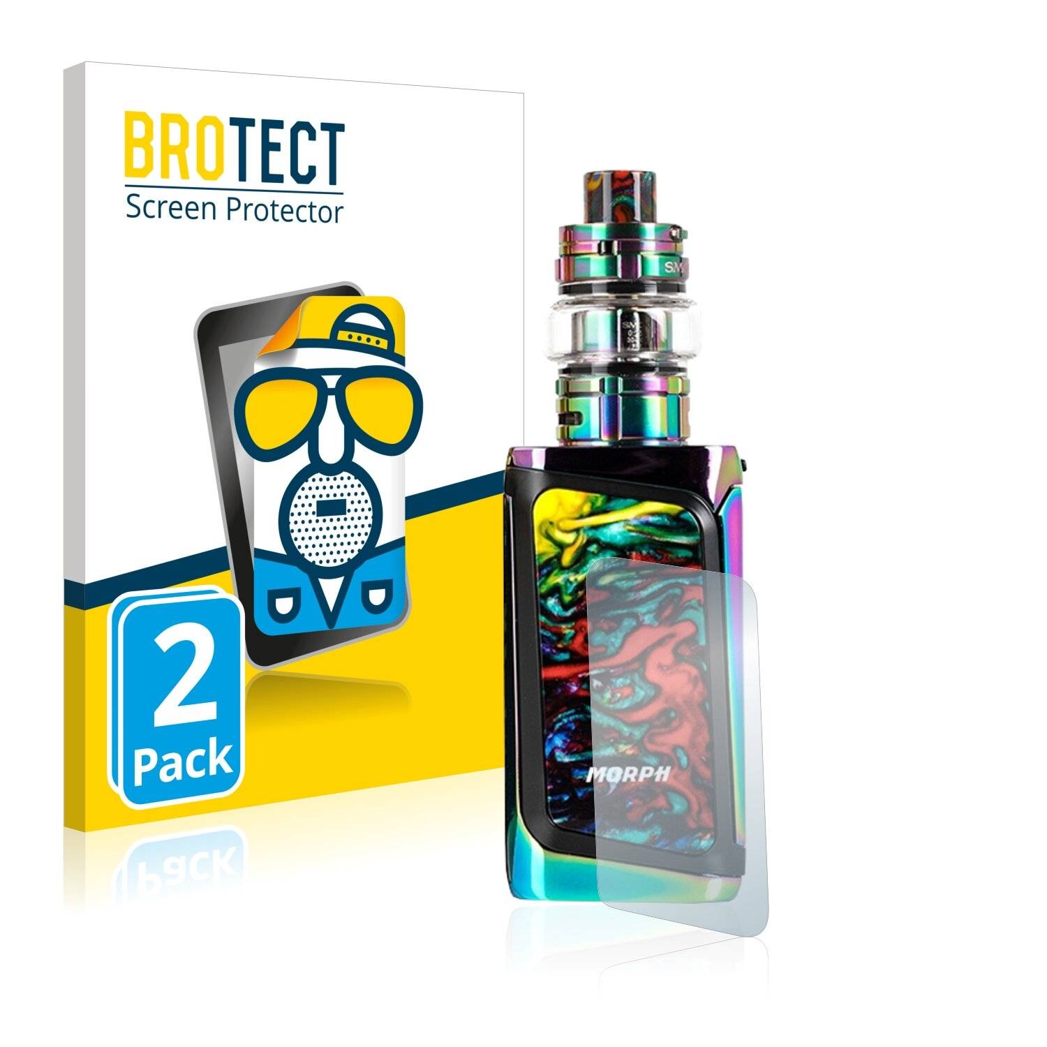 2x BROTECT Matte Displayschutzfolie für Smok Morph 219 (Rückseite) - Entspiegelt,
