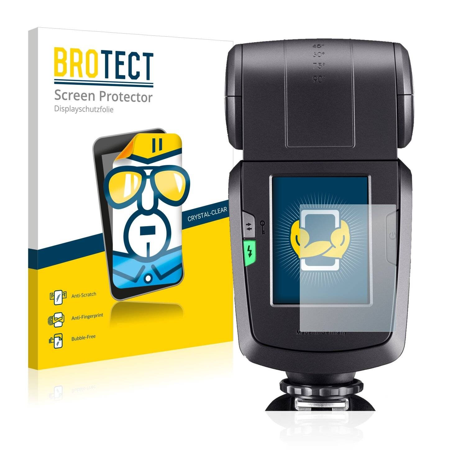 2x BROTECT HD-Clear Displayschutzfolie für Metz Mecablitz 64 AF-1