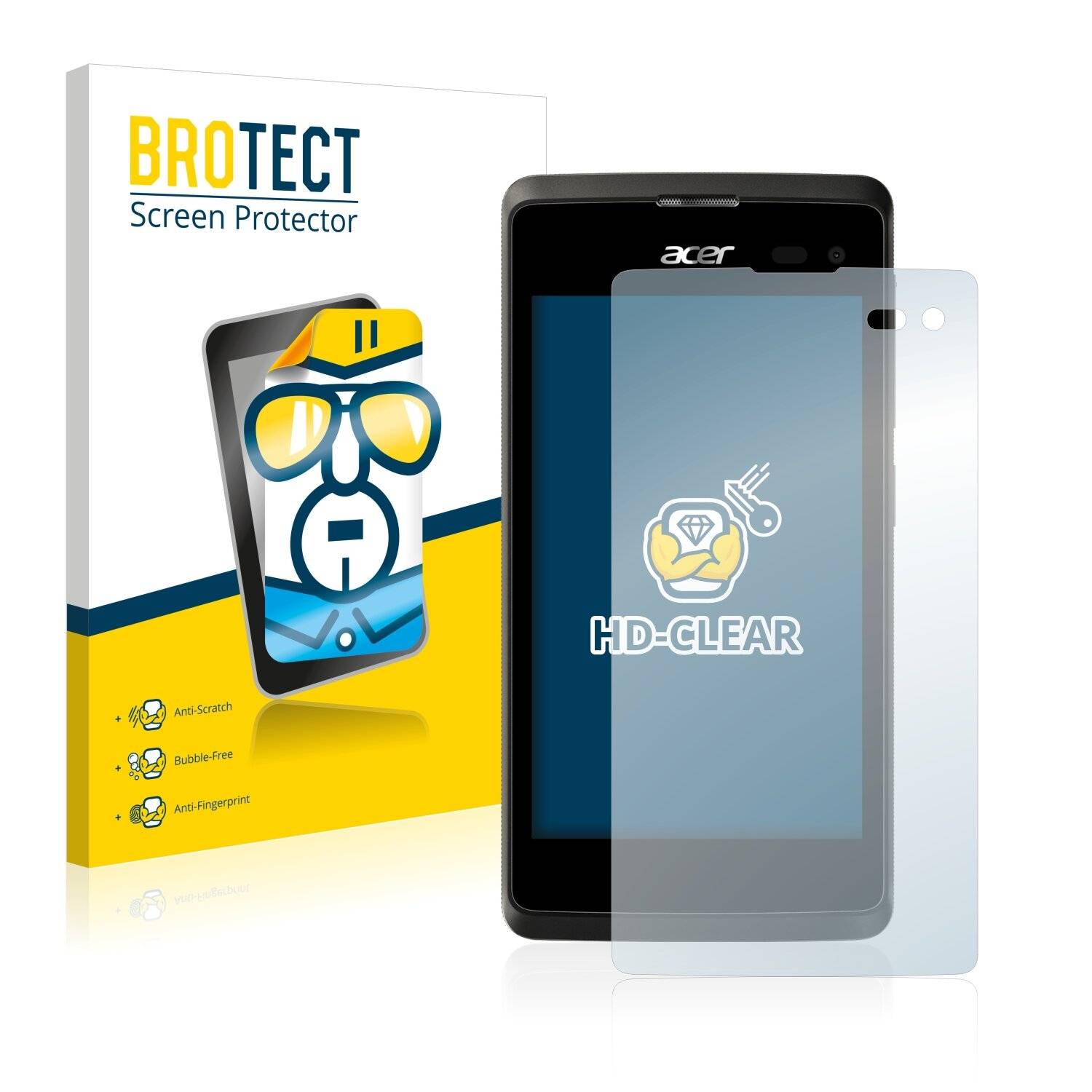 2x BROTECT HD-Clear Displayschutzfolie für Acer Liquid