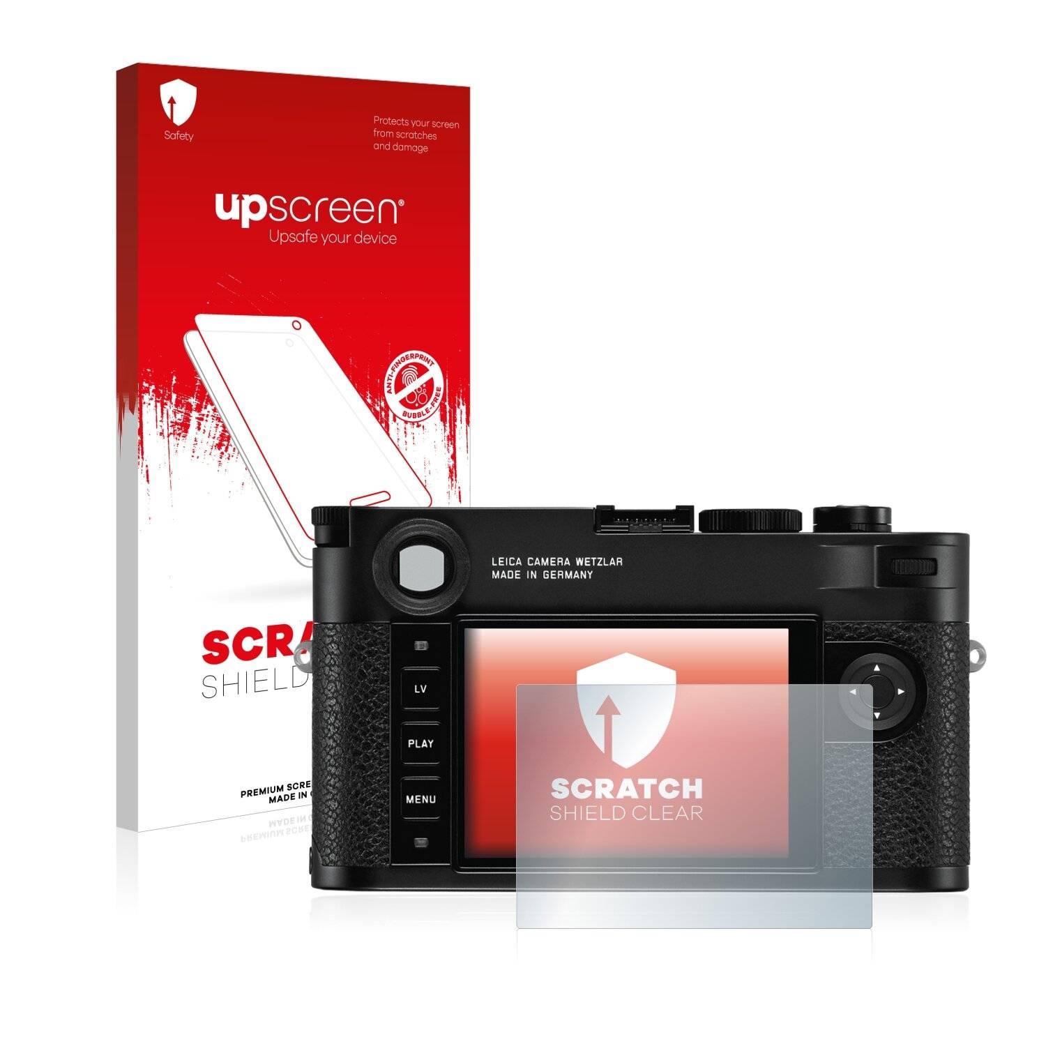 upscreen Scratch Shield Clear Premium Displayschutzfolie für Leica M10