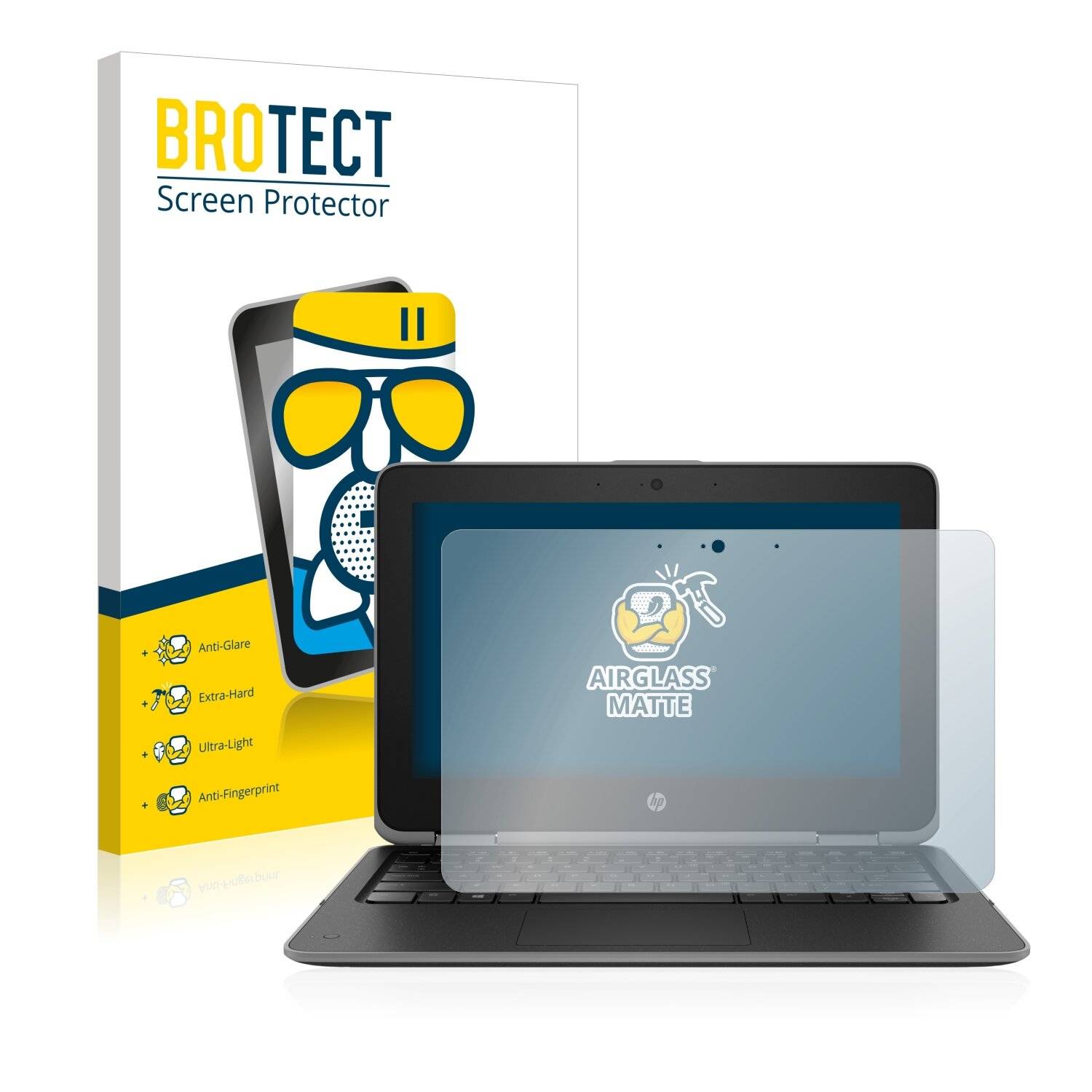 BROTECT AirGlass Matte Schutzglas Folie für HP ProBook x360 11