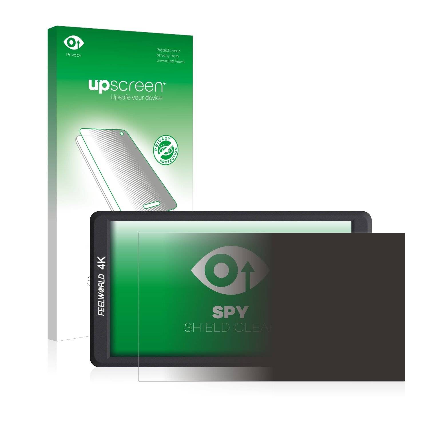 upscreen Spy Shield Clear Premium Blickschutzfolie für Feelworld F570
