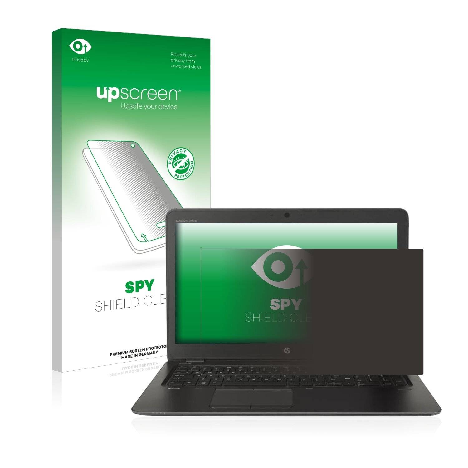 upscreen Spy Shield Clear Premium Blickschutzfolie für HP ZBook 15u G4