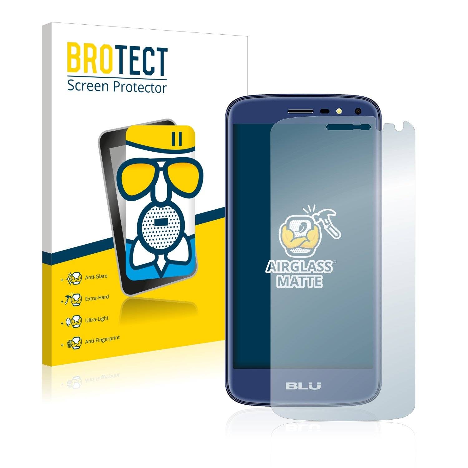 BROTECT AirGlass Matte Schutzglas Folie für BLU C5