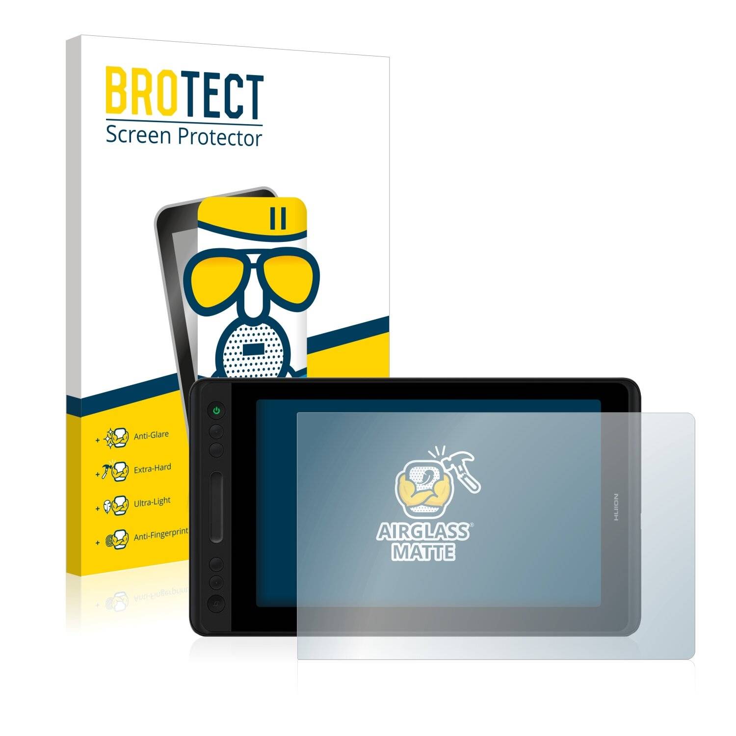 BROTECT AirGlass Matte Schutzglas Folie für Huion Kamvas Pro