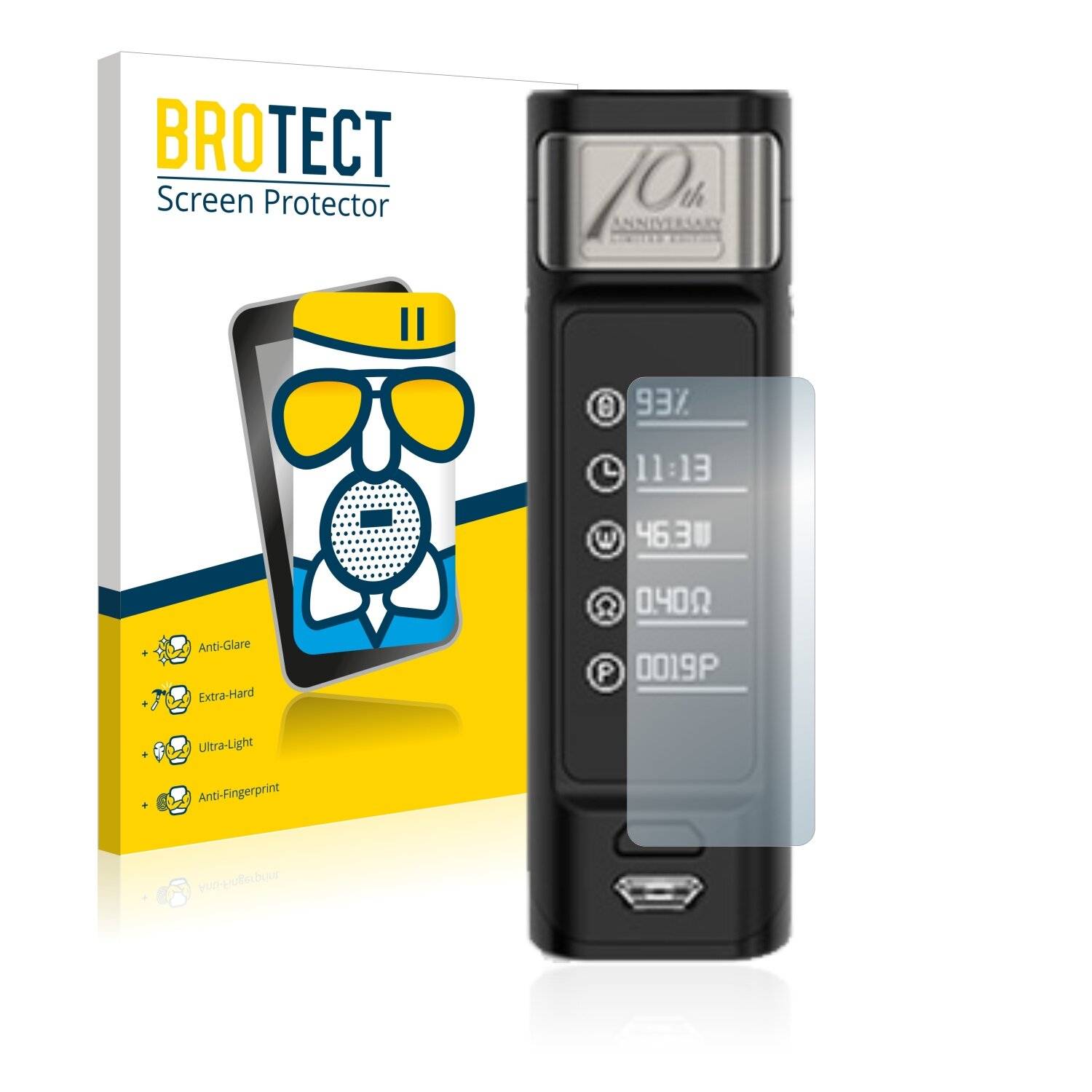 BROTECT AirGlass Matte Schutzglas Folie für Joyetech Espion Solo
