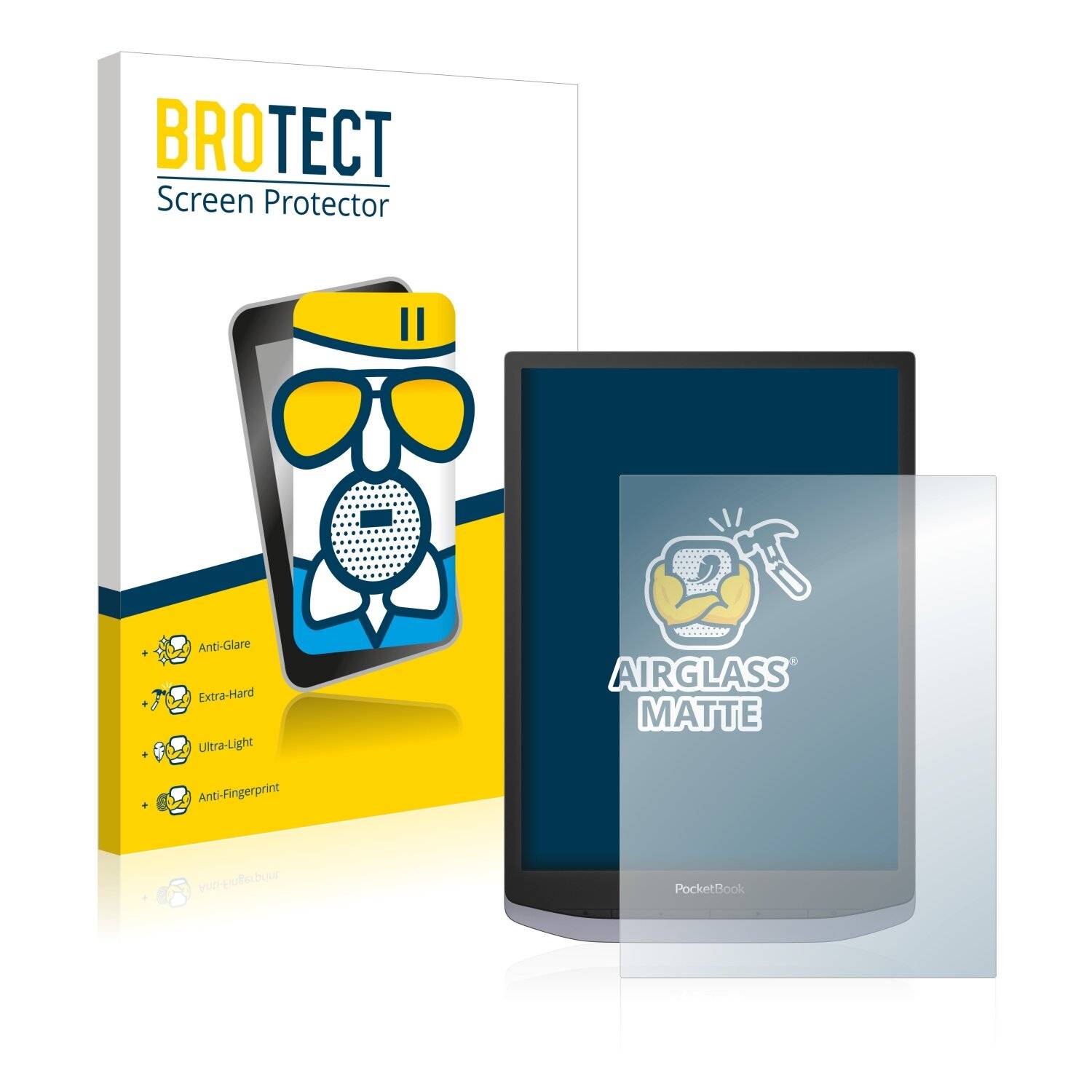 BROTECT AirGlass Matte Schutzglas Folie für PocketBook InkPad