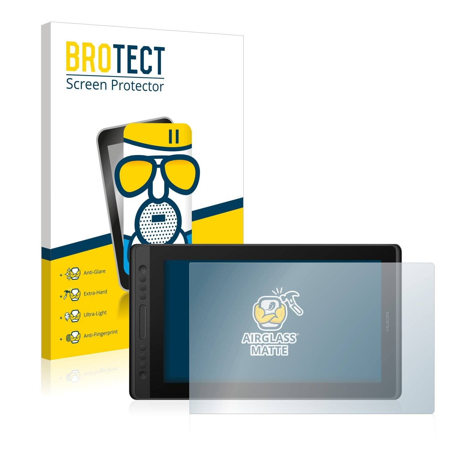 BROTECT AirGlass Matte Schutzglas Folie für Huion Kamvas Pro 16