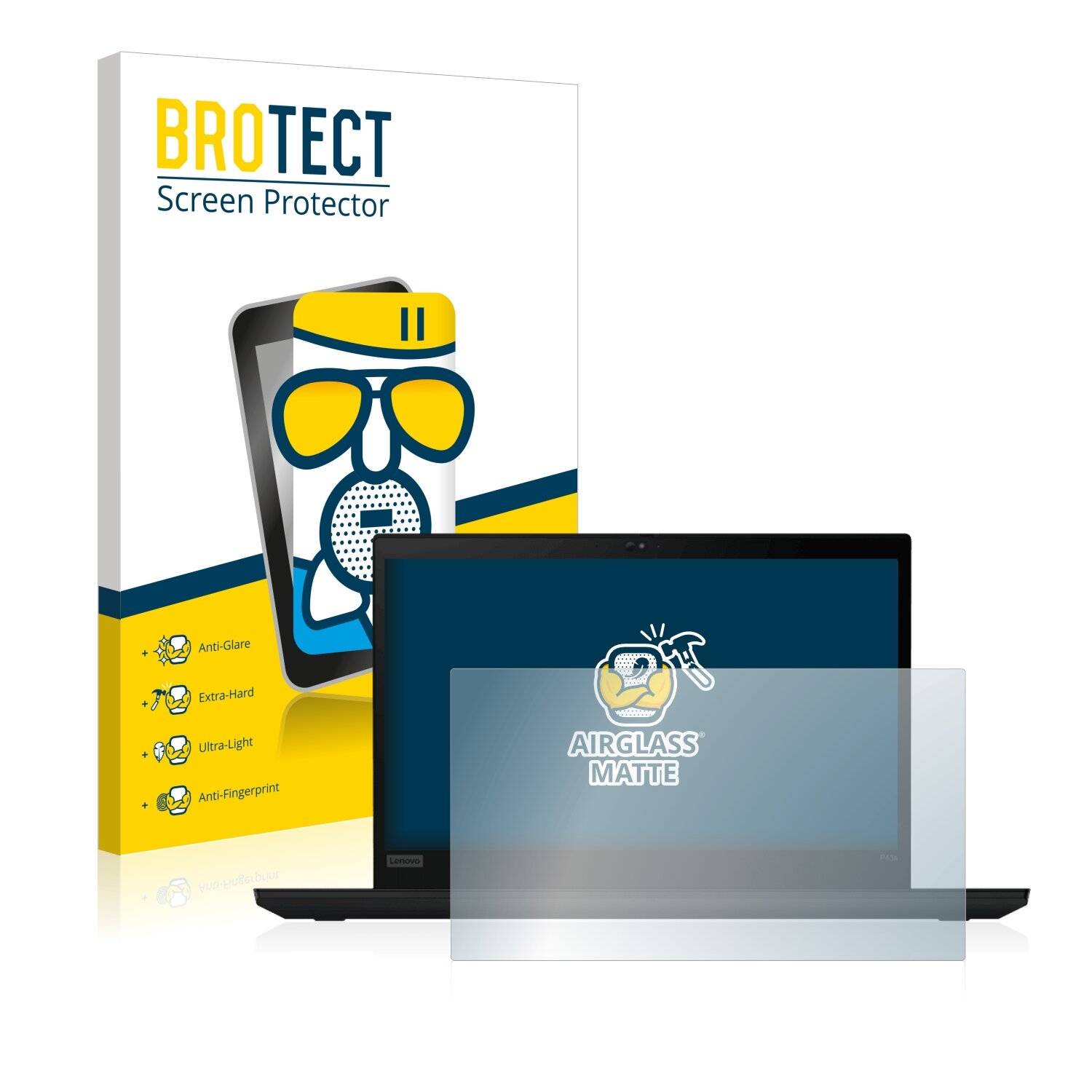 BROTECT AirGlass Matte Schutzglas Folie für Lenovo ThinkPad