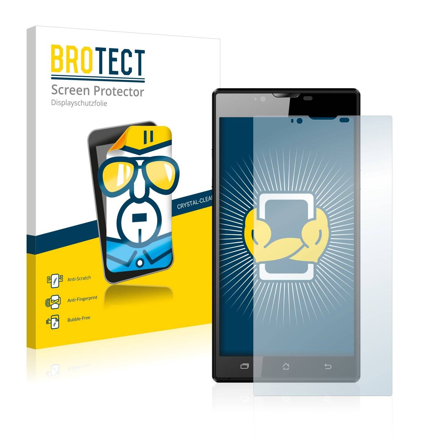 2x BROTECT HD-Clear Displayschutzfolie für Archos 55