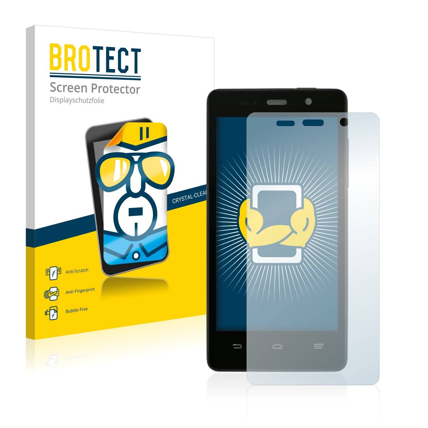 2x BROTECT HD-Clear Displayschutzfolie für ZTE Blade Apex