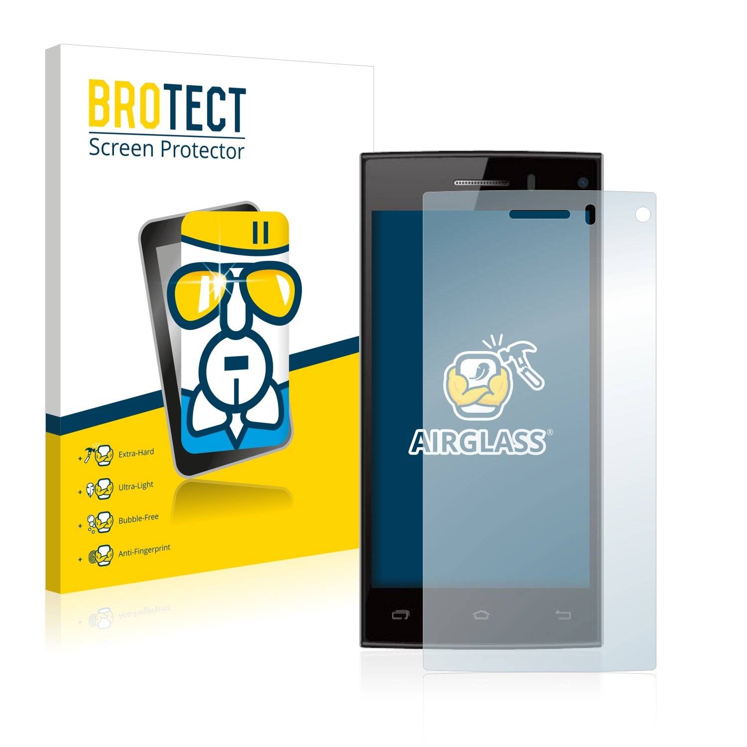 BROTECT AirGlass Schutzglas Folie für Leagoo Lead