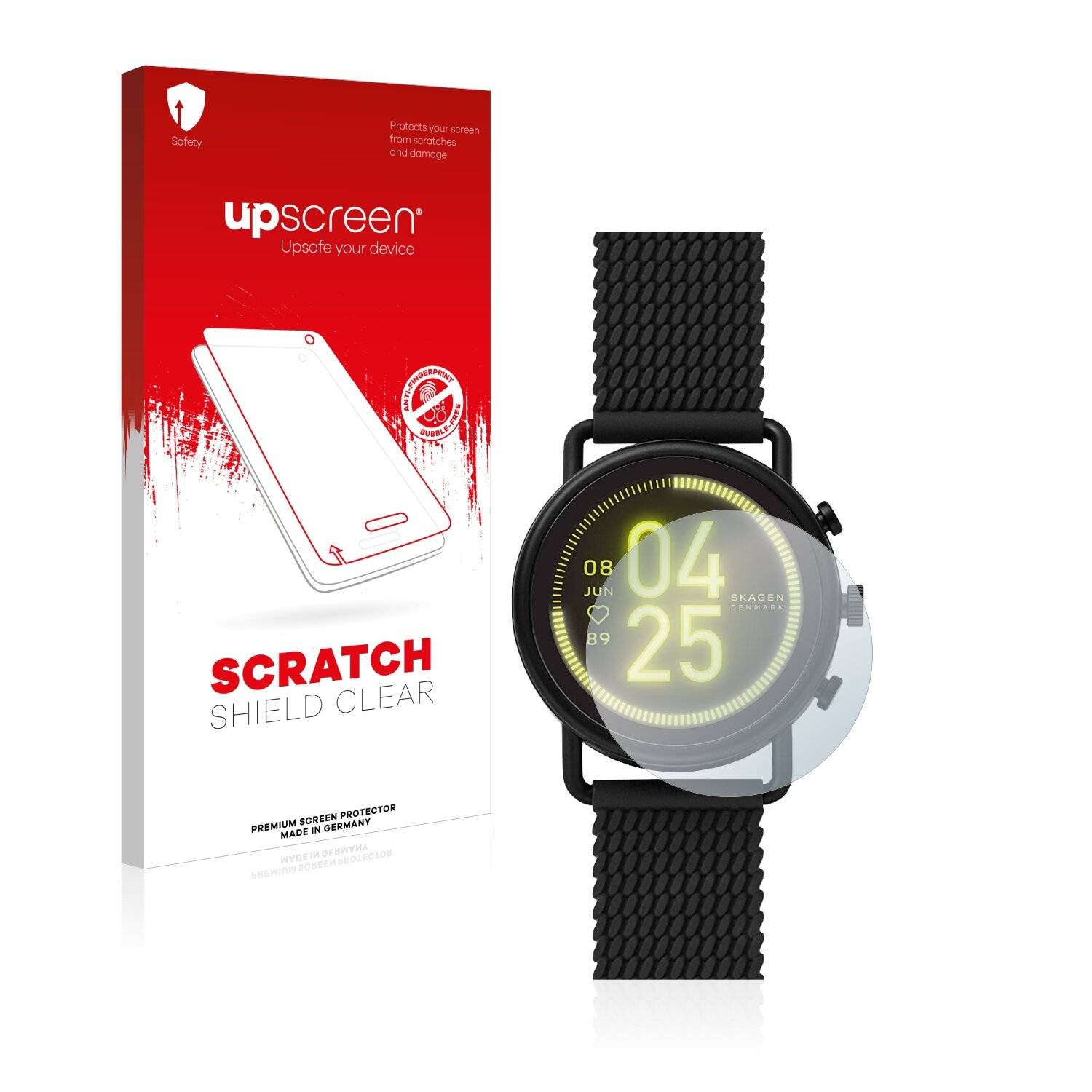 upscreen Scratch Shield Clear Premium Displayschutzfolie für Skagen Smartwatch Falster