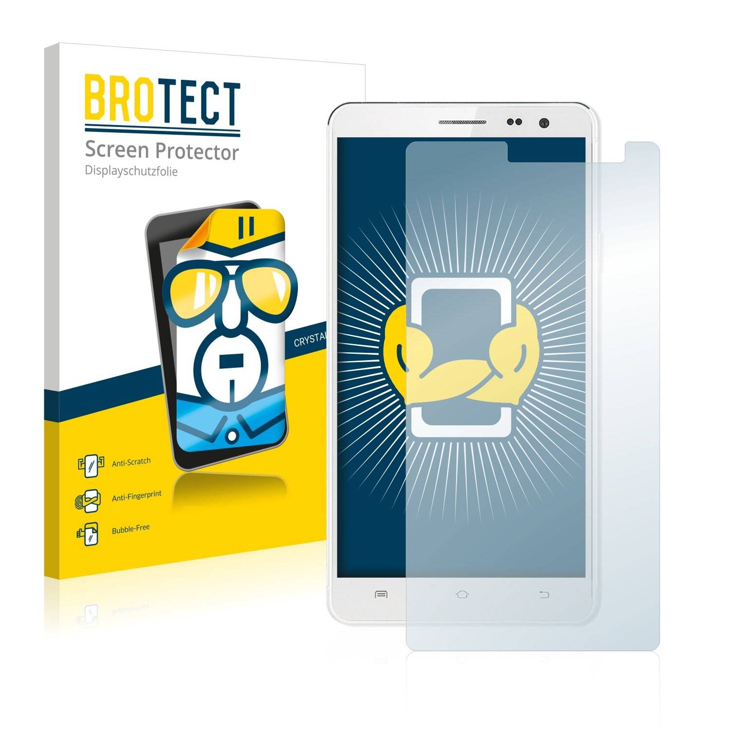 2x BROTECT HD-Clear Displayschutzfolie für Uhappy