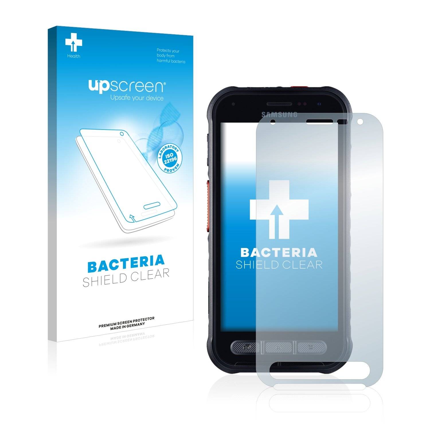 upscreen Bacteria Shield Clear Premium Antibakterielle Displayschutzfolie für Samsung Galaxy