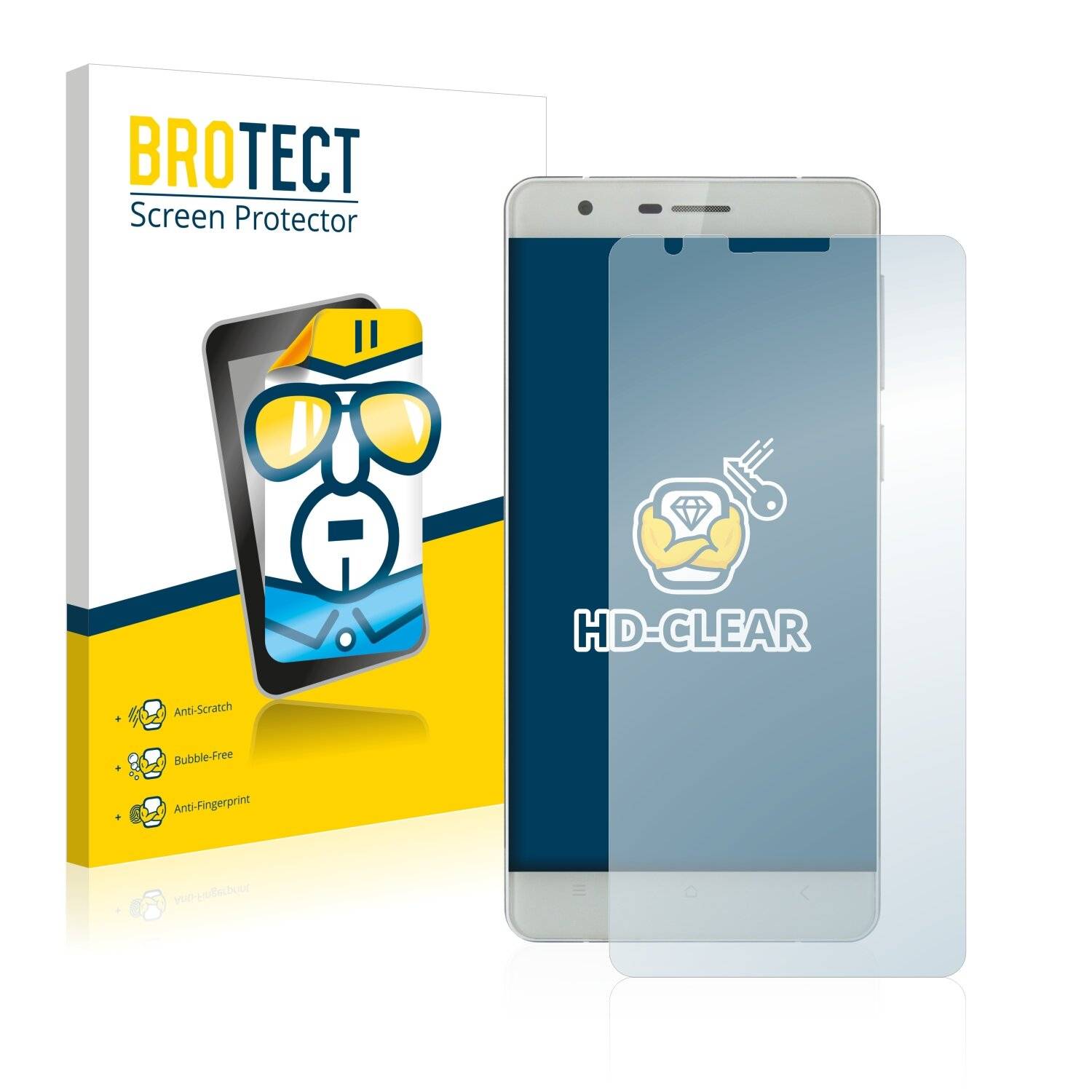 2x BROTECT HD-Clear Displayschutzfolie für Oukitel