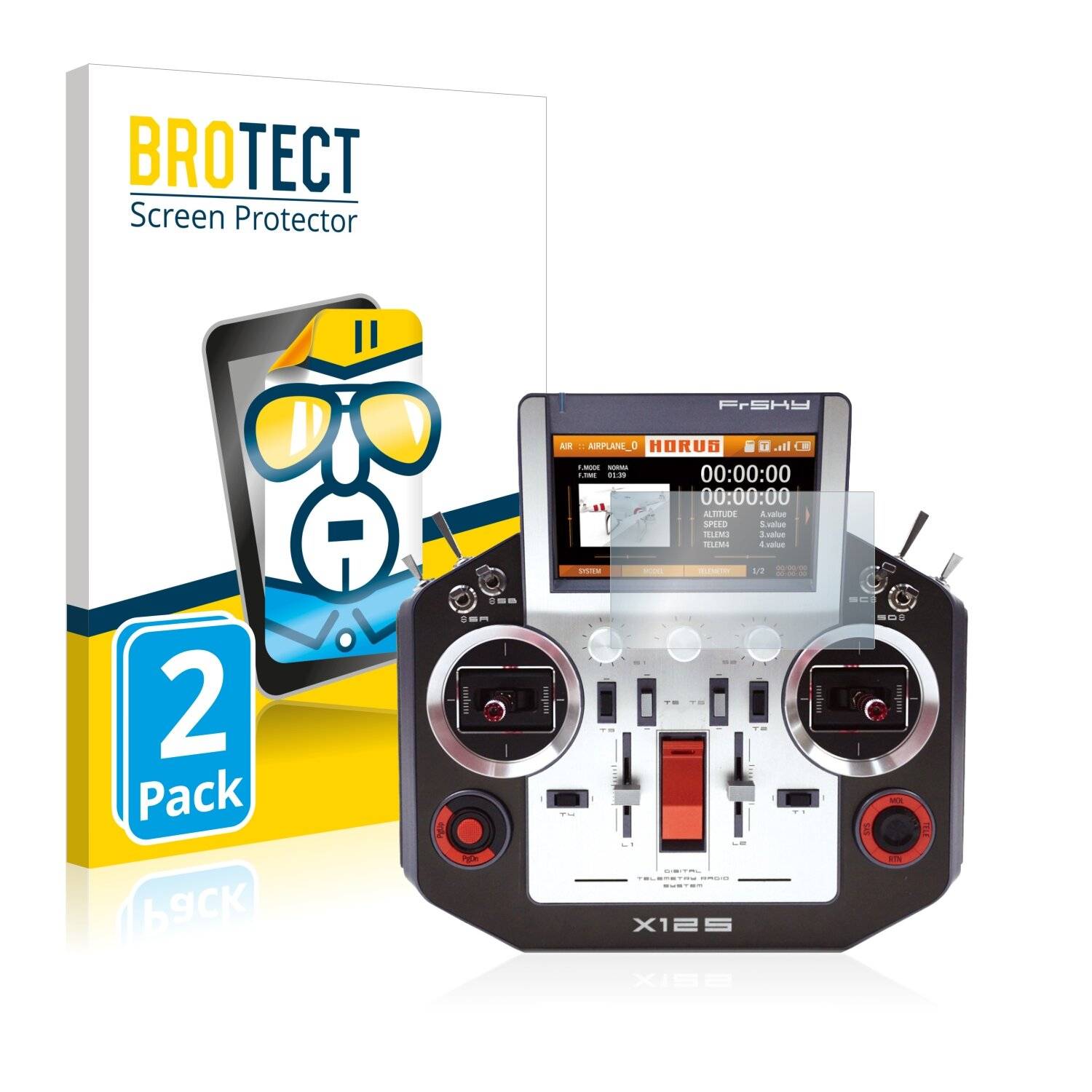 2x BROTECT HD-Clear Displayschutzfolie für FrSky Horus