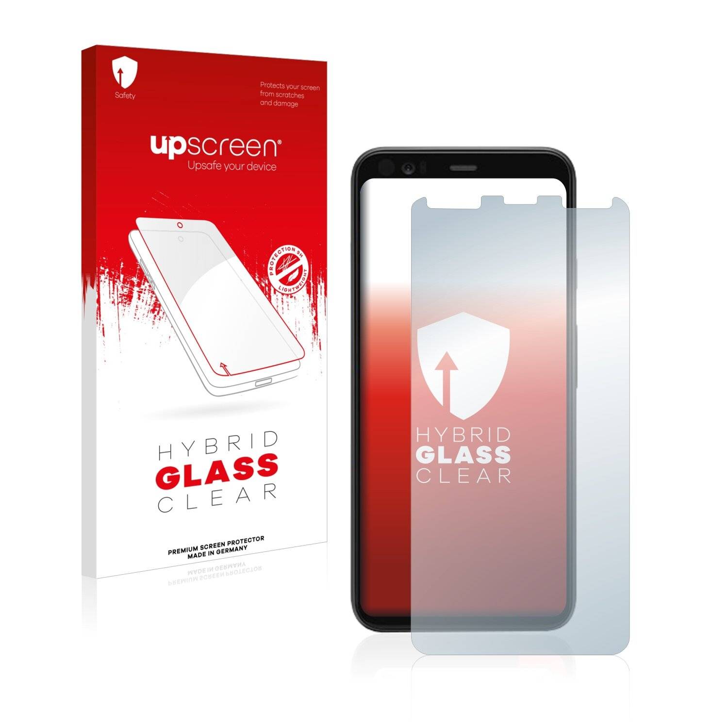 upscreen Hybrid Glass Clear Premium Schutzglas Folie für Google Pixel