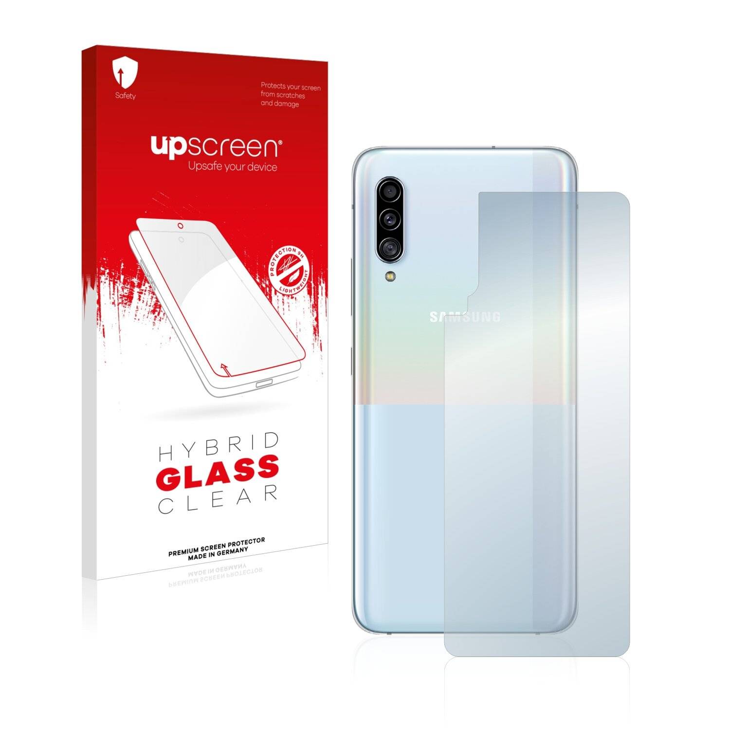 upscreen Hybrid Glass Clear Premium Schutzglas Folie für Samsung Galaxy A90 5G