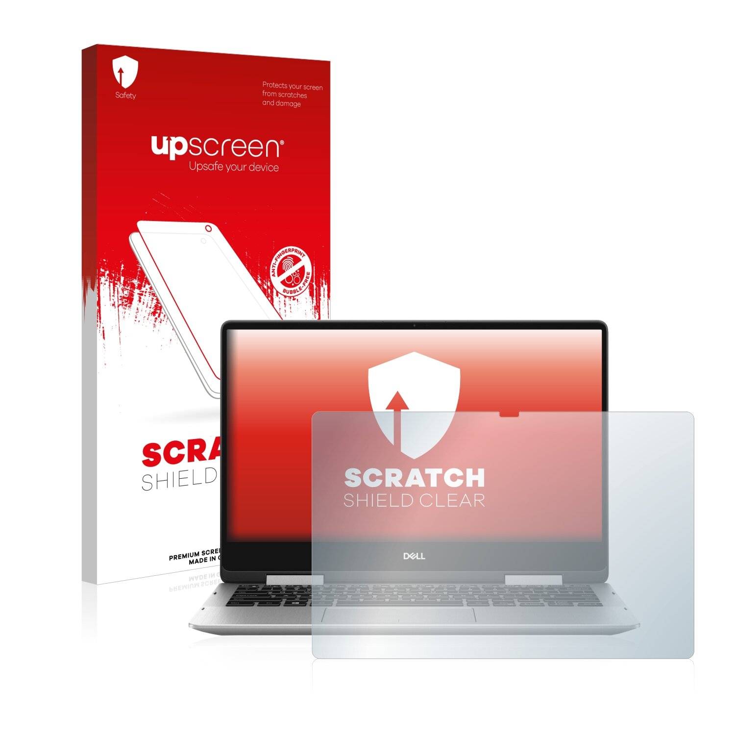 upscreen Scratch Shield Clear Premium Displayschutzfolie für Dell Inspiron 13 7386