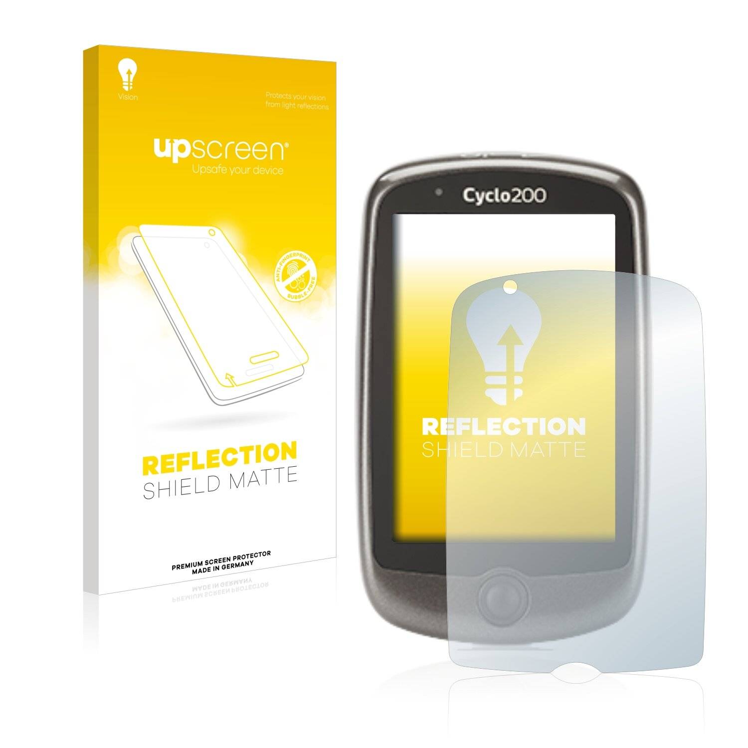 upscreen Reflection Shield Matte Premium Displayschutzfolie für Mitac Mio Cyclo
