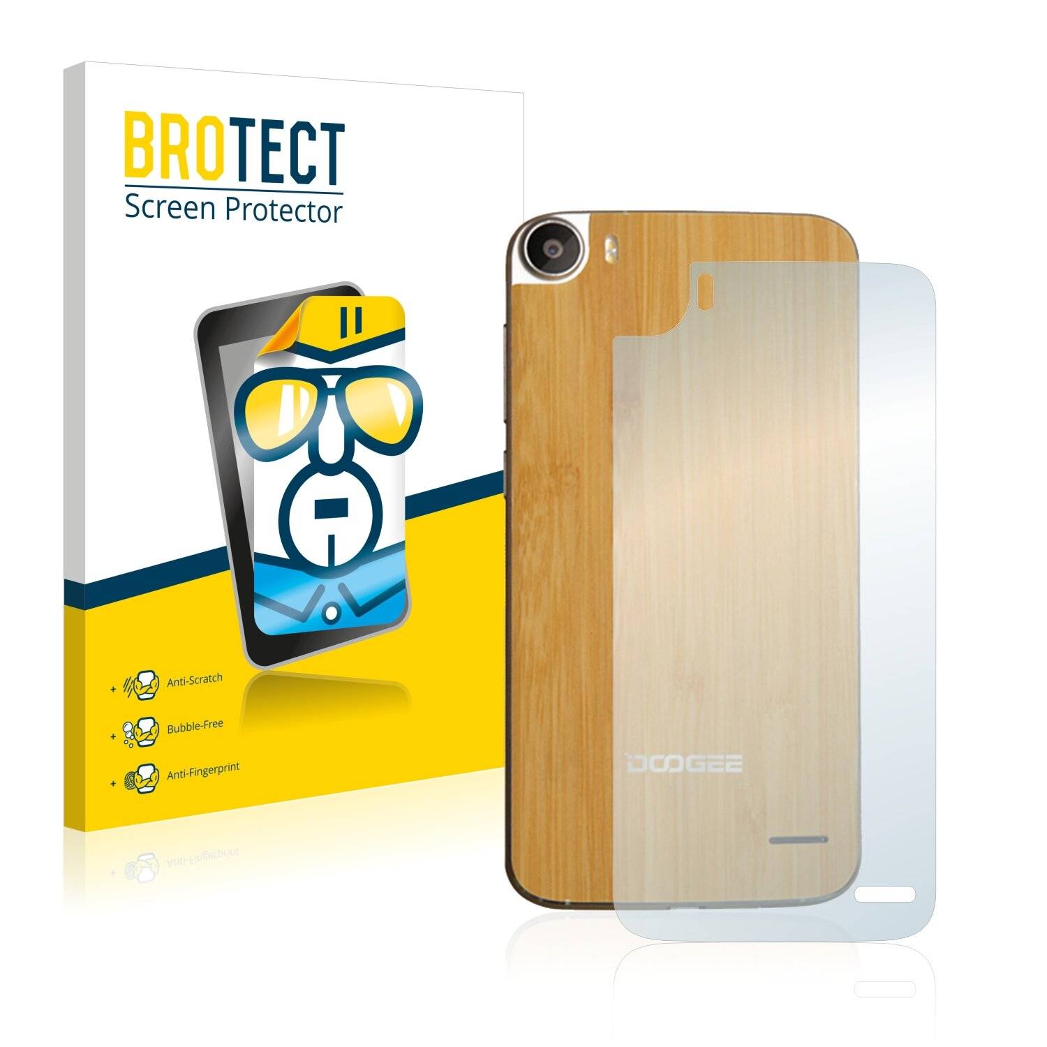 2x BROTECT HD-Clear Displayschutzfolie für Doogee F3 Pro