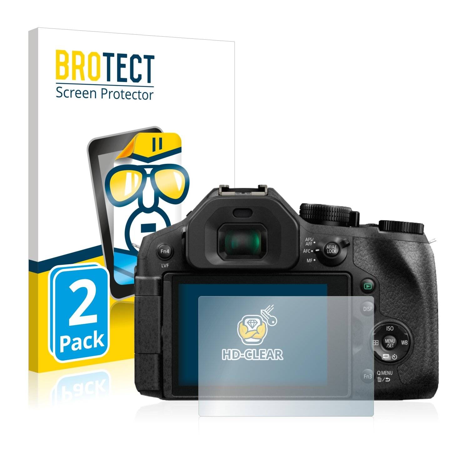 2x BROTECT HD-Clear Displayschutzfolie für Panasonic Lumix