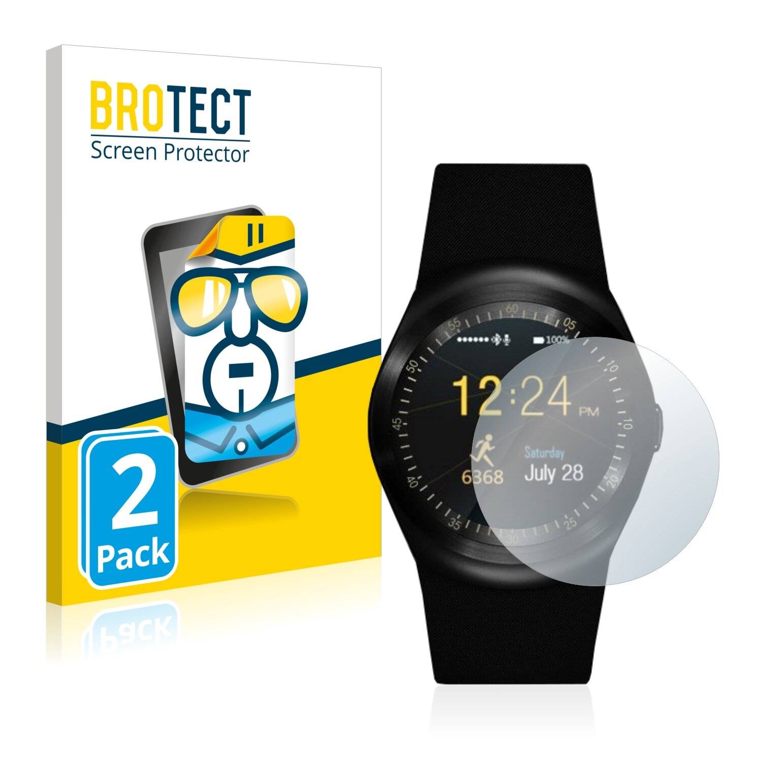 2x BROTECT HD-Clear Displayschutzfolie für Technaxx TG